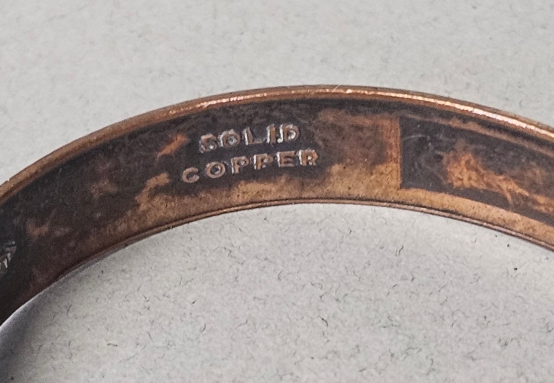 Bell Trading Post Stamped Solid Copper Bracelet - 8