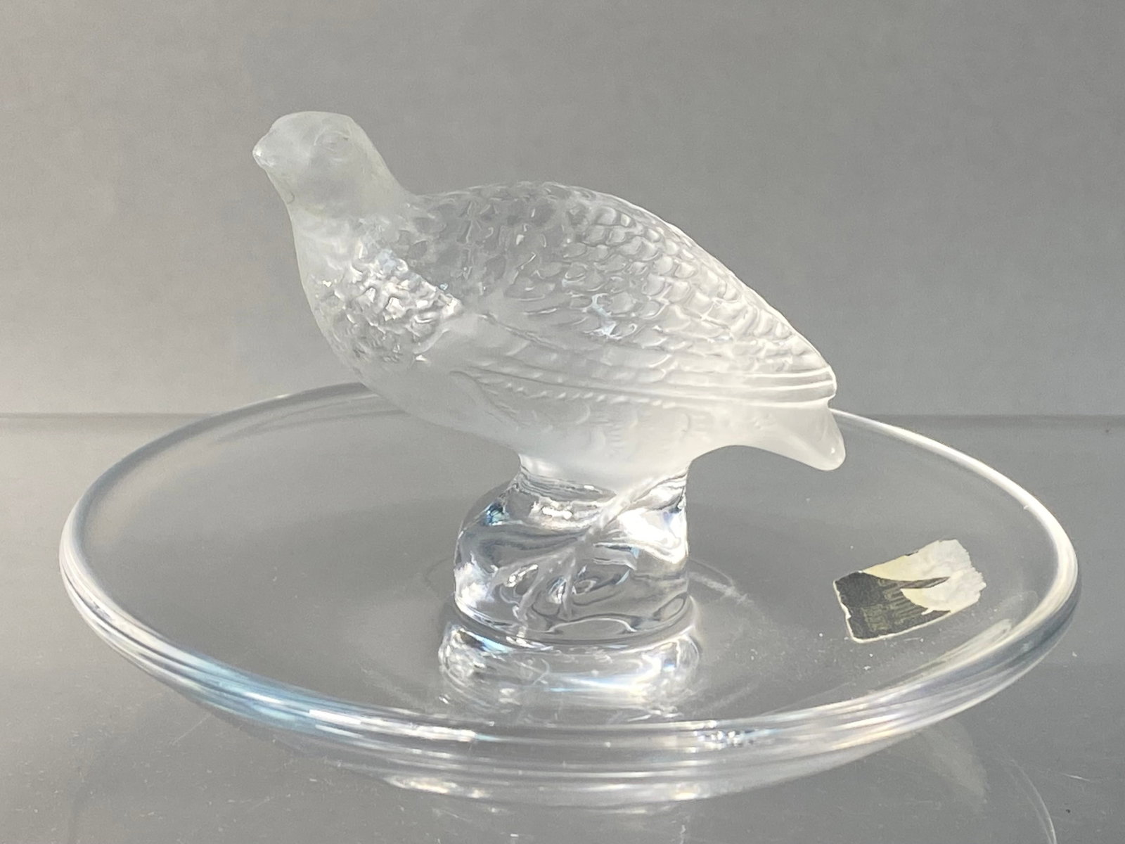 Lalique France Crystal Perdrix Partridge Ring Dish (1 of 6)