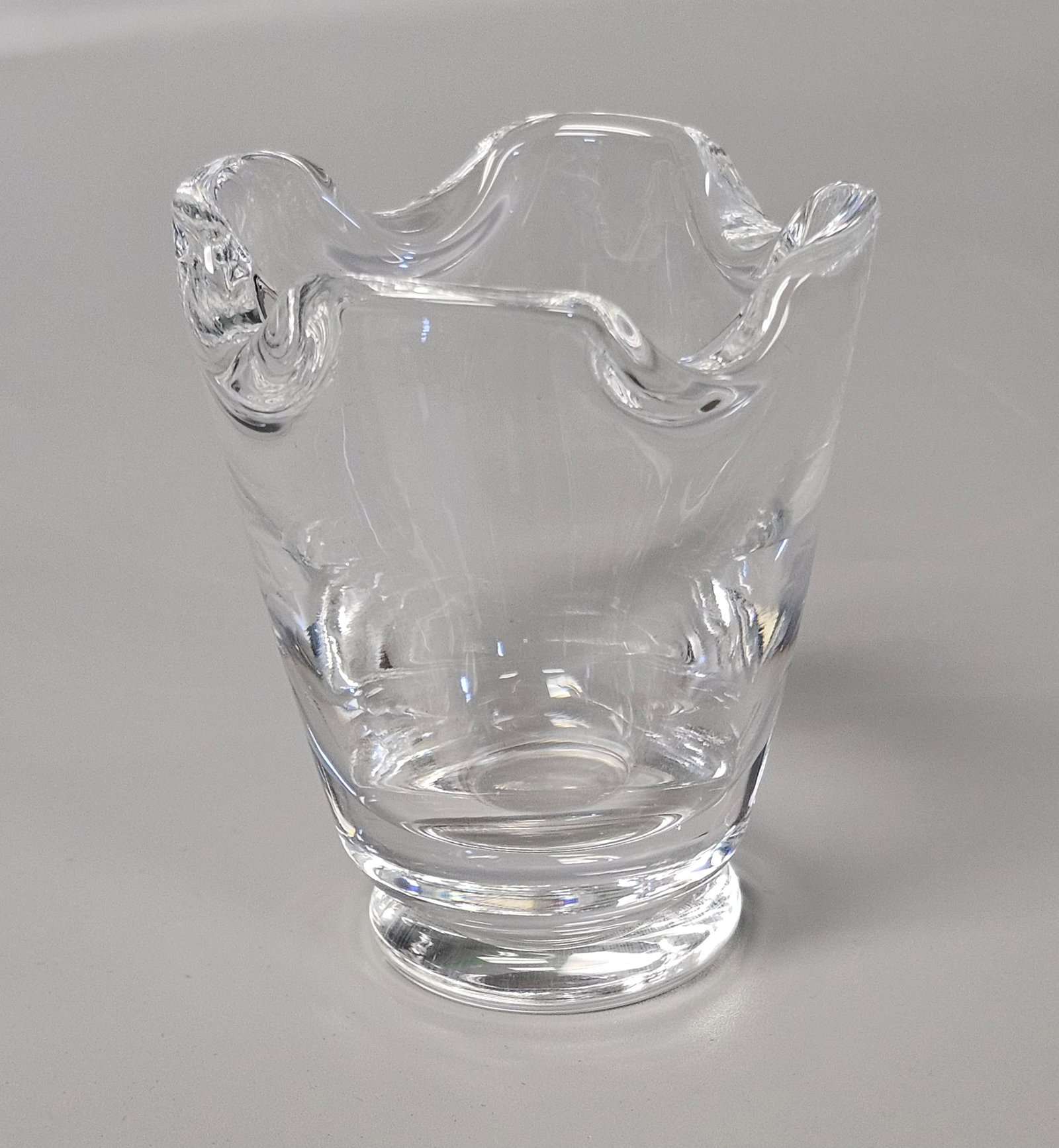 Mid Century Stuben Signed Small Crystal Vase (1 of 8)