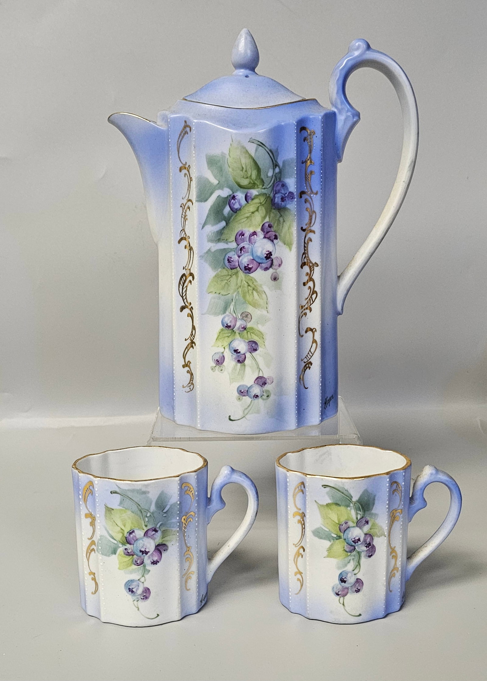 Vintage Hand-Painted Porcelain Tea Set (1 of 11)