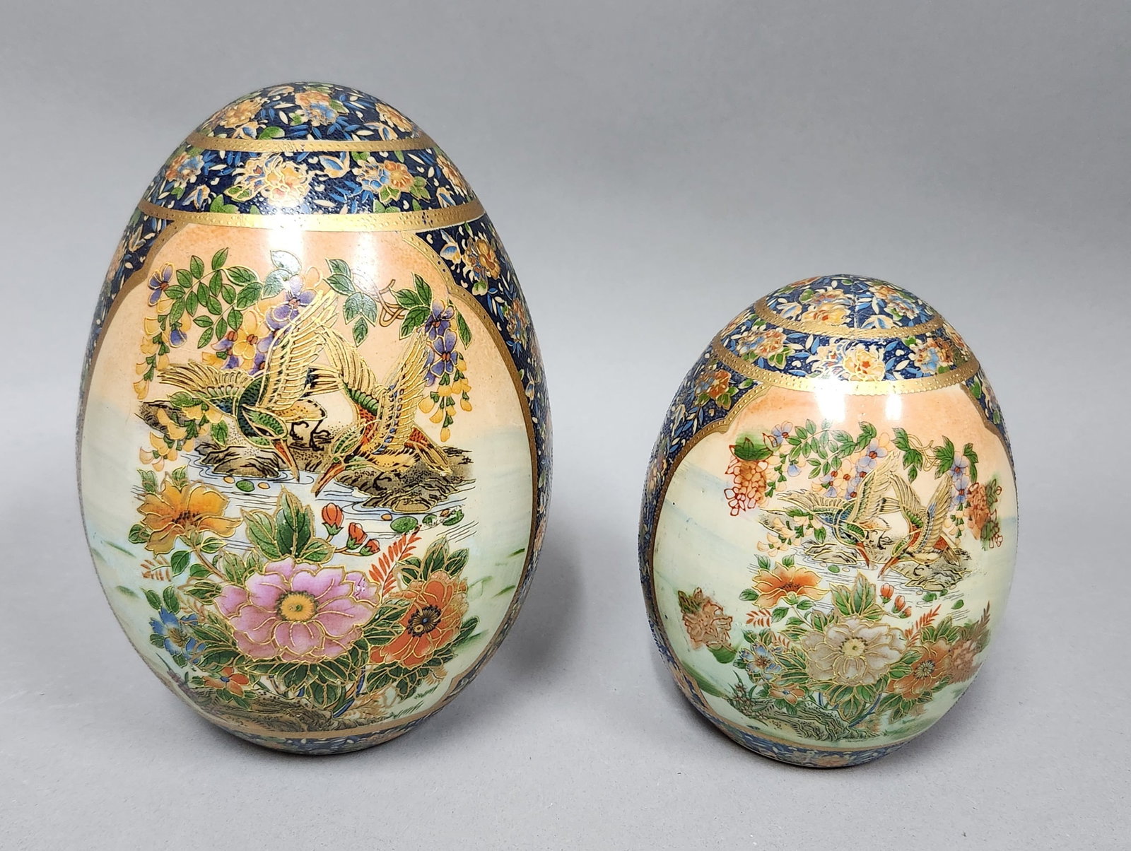 Japanese Satsuma Style Ceramic Eggs (1 of 10)