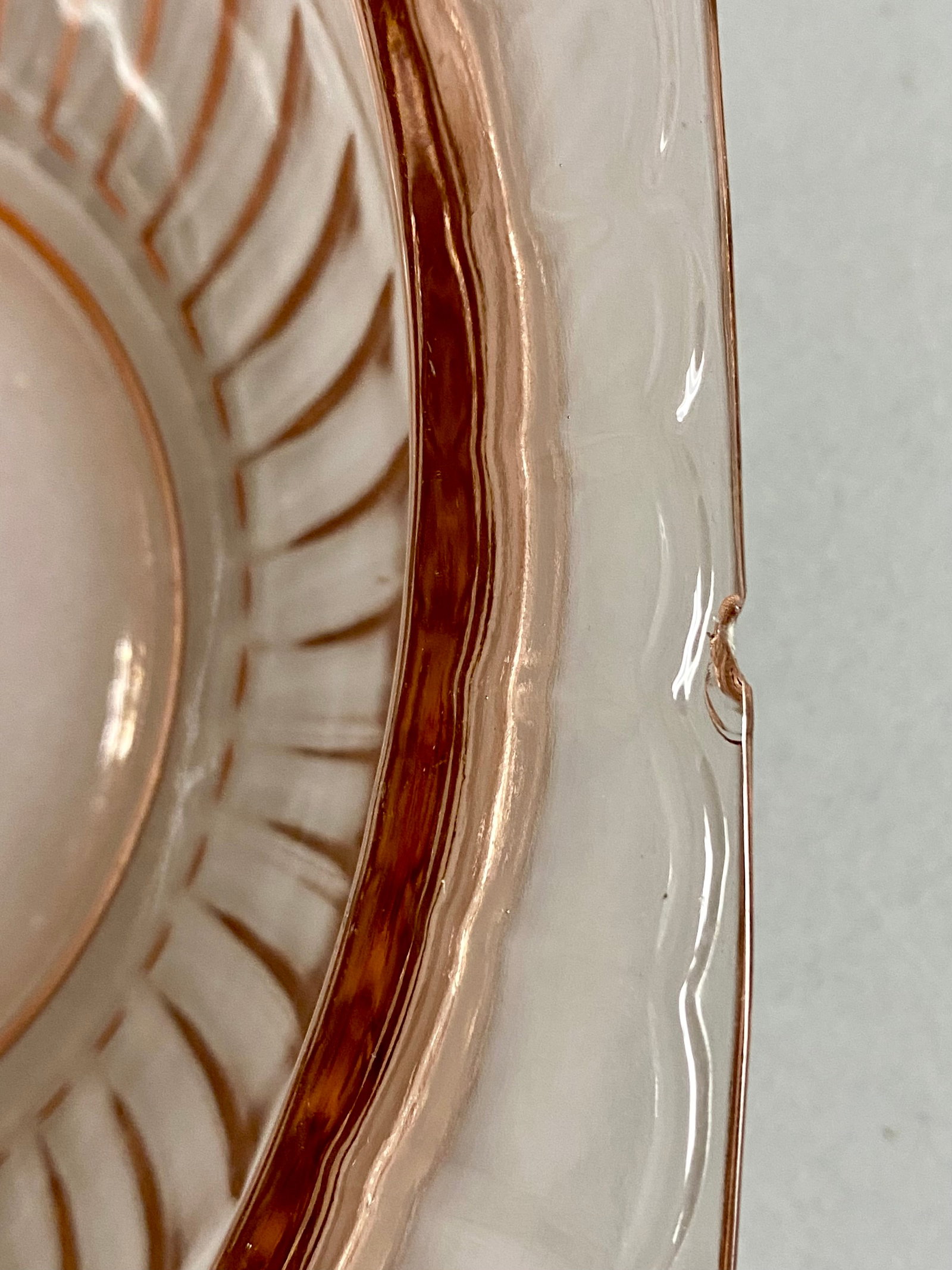 Pink Depression Glass Mayfair Pattern - 10