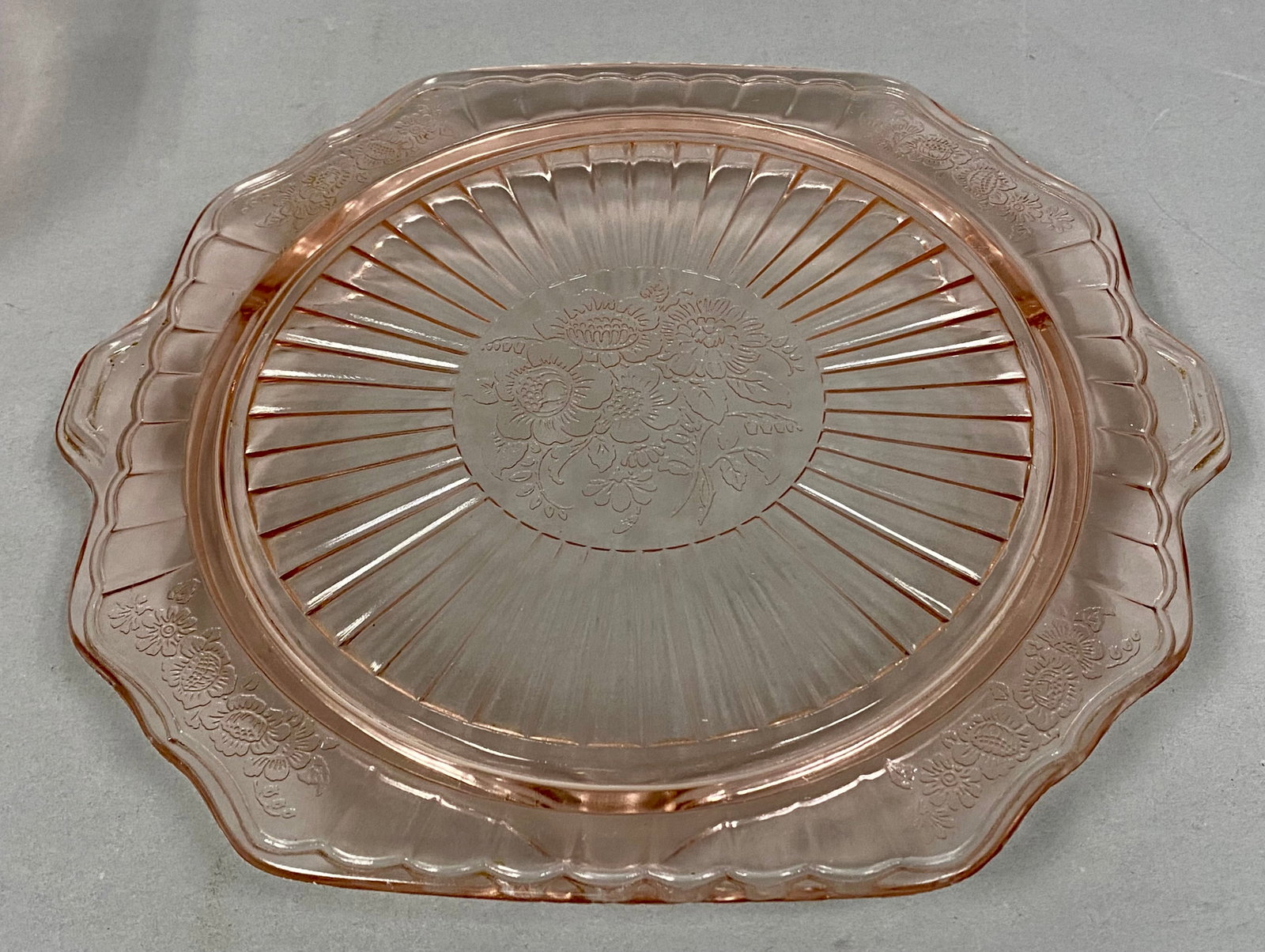 Pink Depression Glass Mayfair Pattern - 4