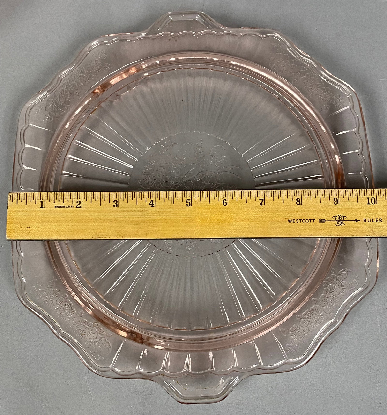 Pink Depression Glass Mayfair Pattern - 5
