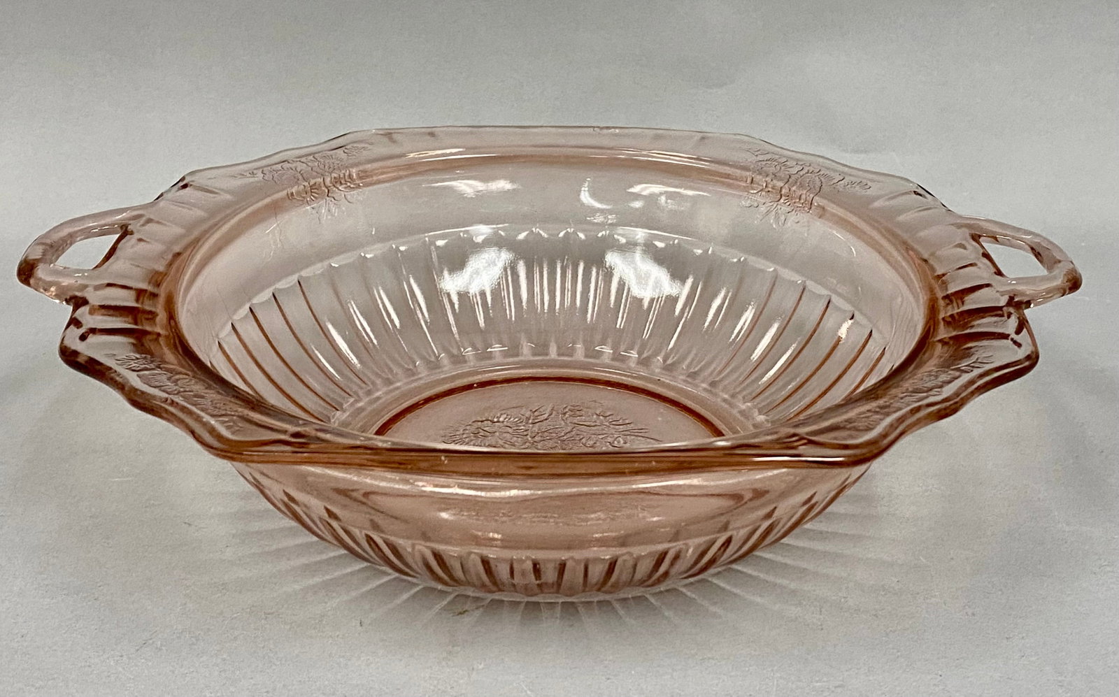 Pink Depression Glass Mayfair Pattern - 7