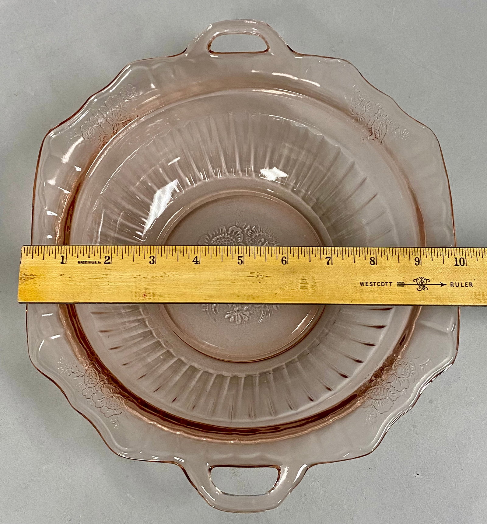 Pink Depression Glass Mayfair Pattern - 9