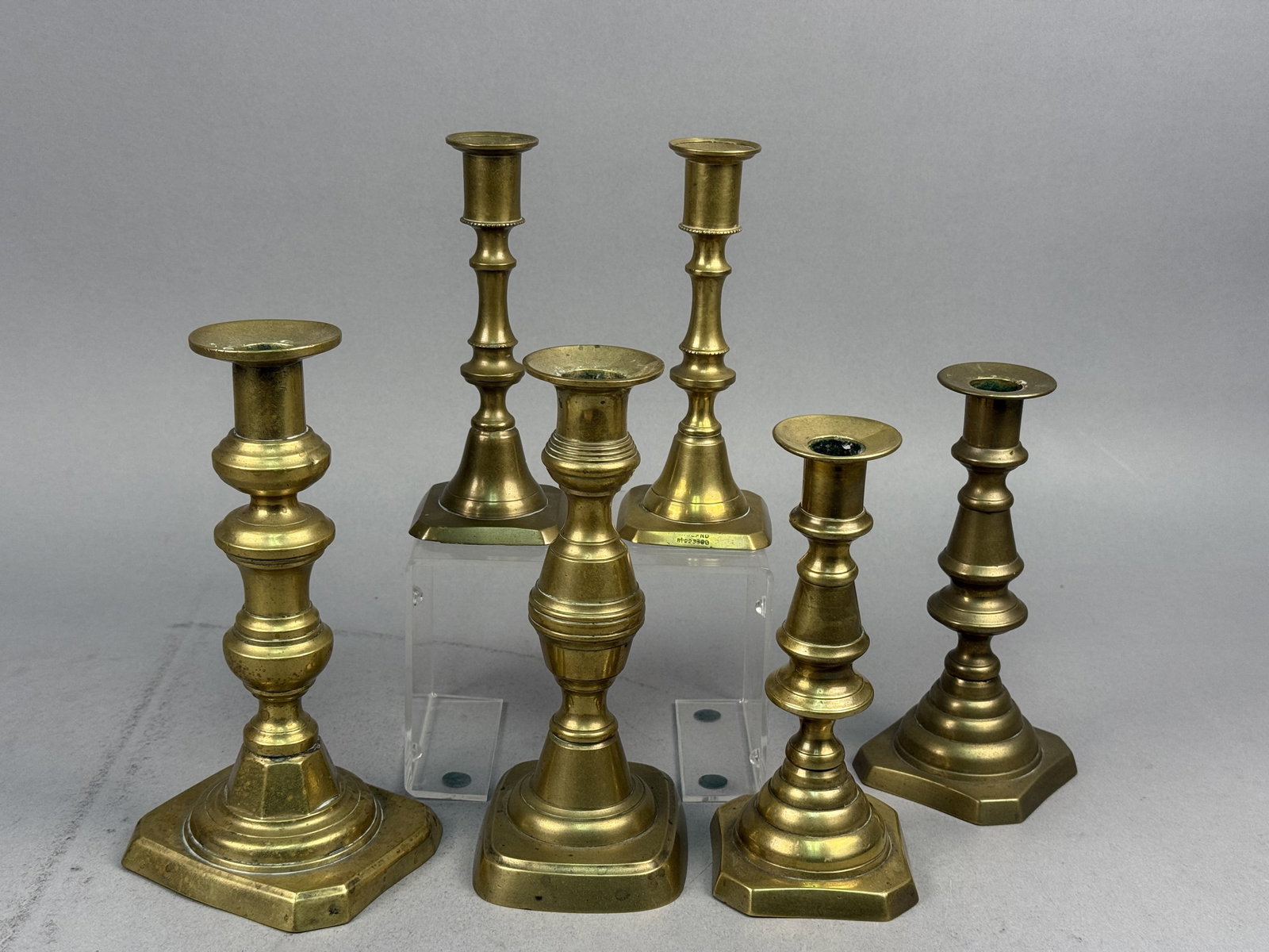 Six Brass Candlesticks (1 of 6)
