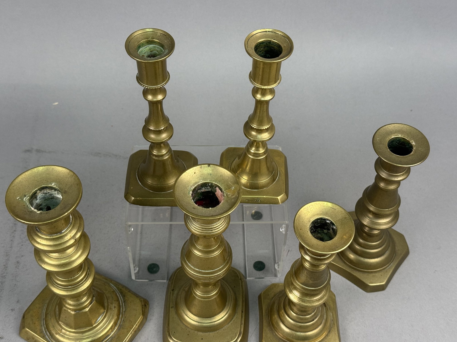 Six Brass Candlesticks - 6