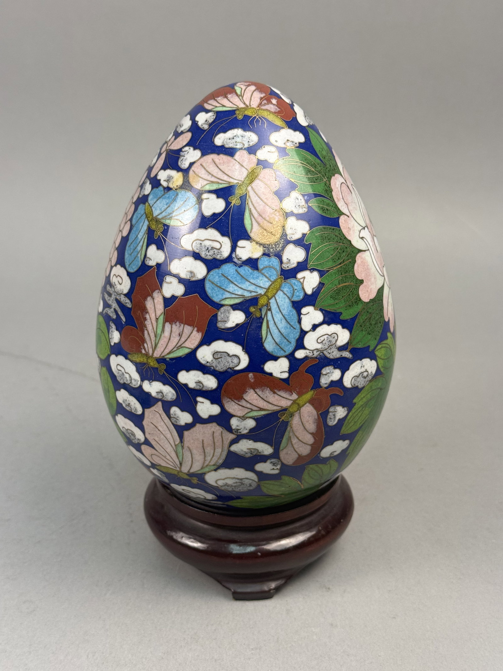 Large Cloisonne Enamel Egg - 2