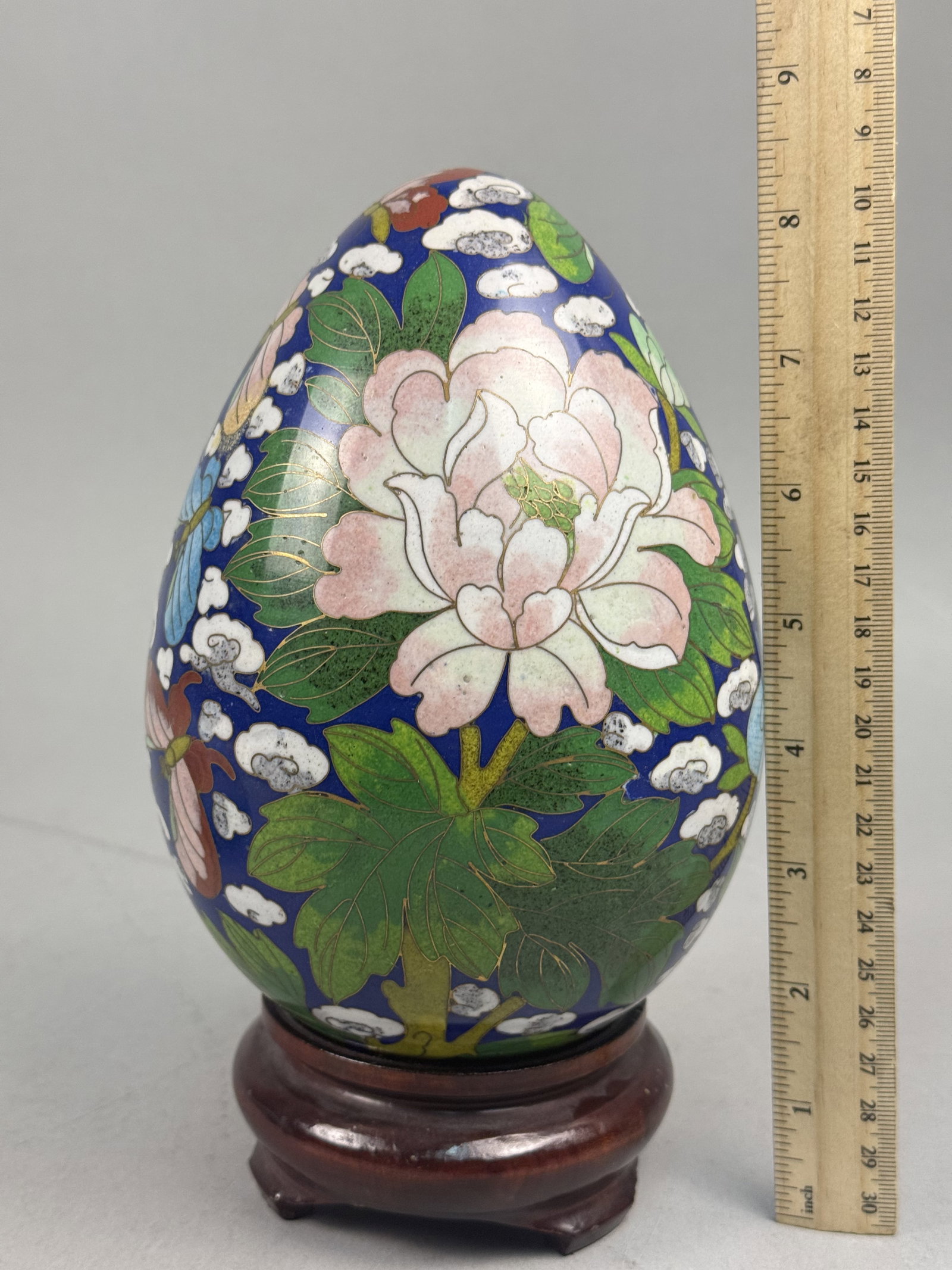 Large Cloisonne Enamel Egg - 3
