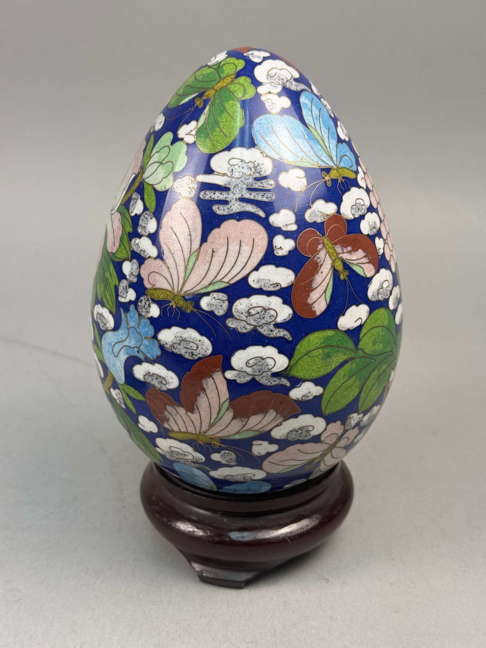 Large Cloisonne Enamel Egg - 4
