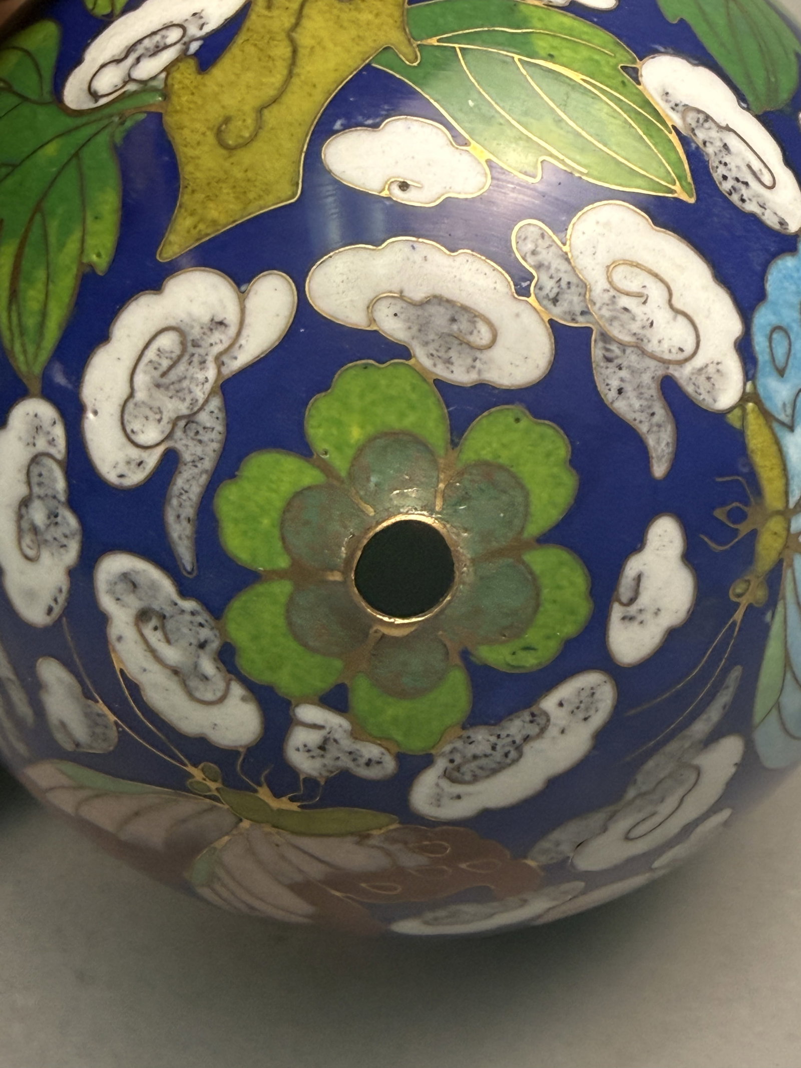 Large Cloisonne Enamel Egg - 5