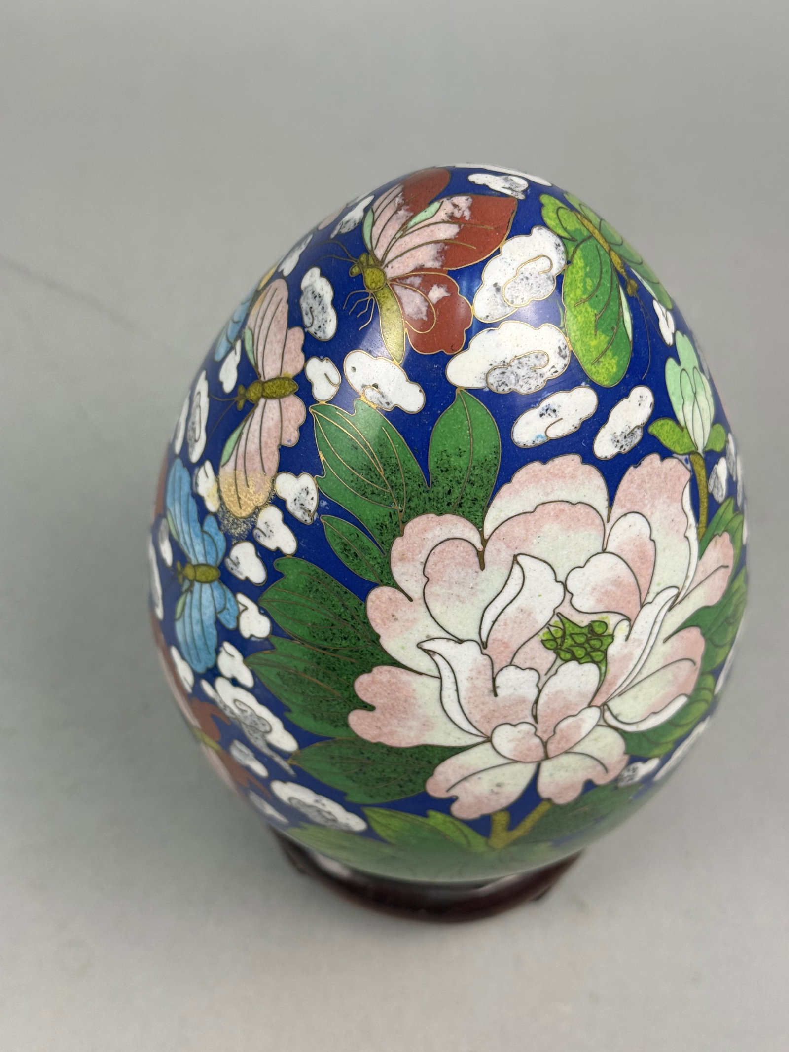 Large Cloisonne Enamel Egg - 7