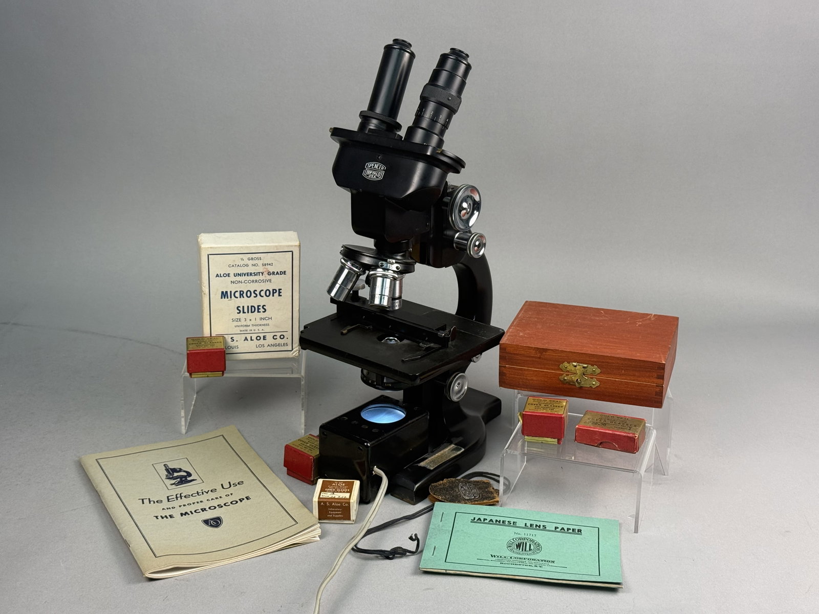 Spencer Buffalo Binocular Microscope Set (1 of 14)