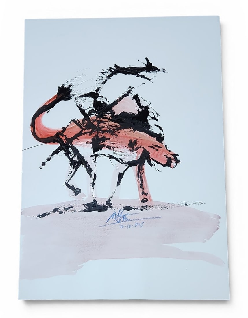 Abstract Painting on Paper (1 of 8)