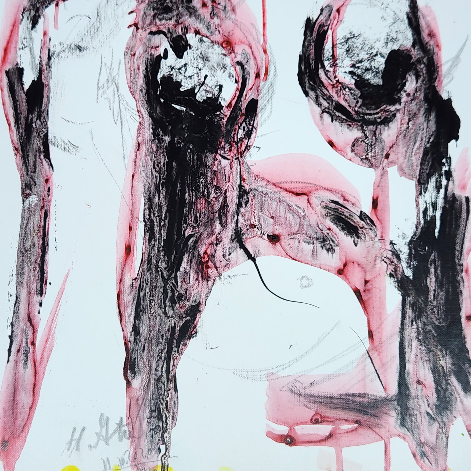 Abstract Expressionist Nude - 9