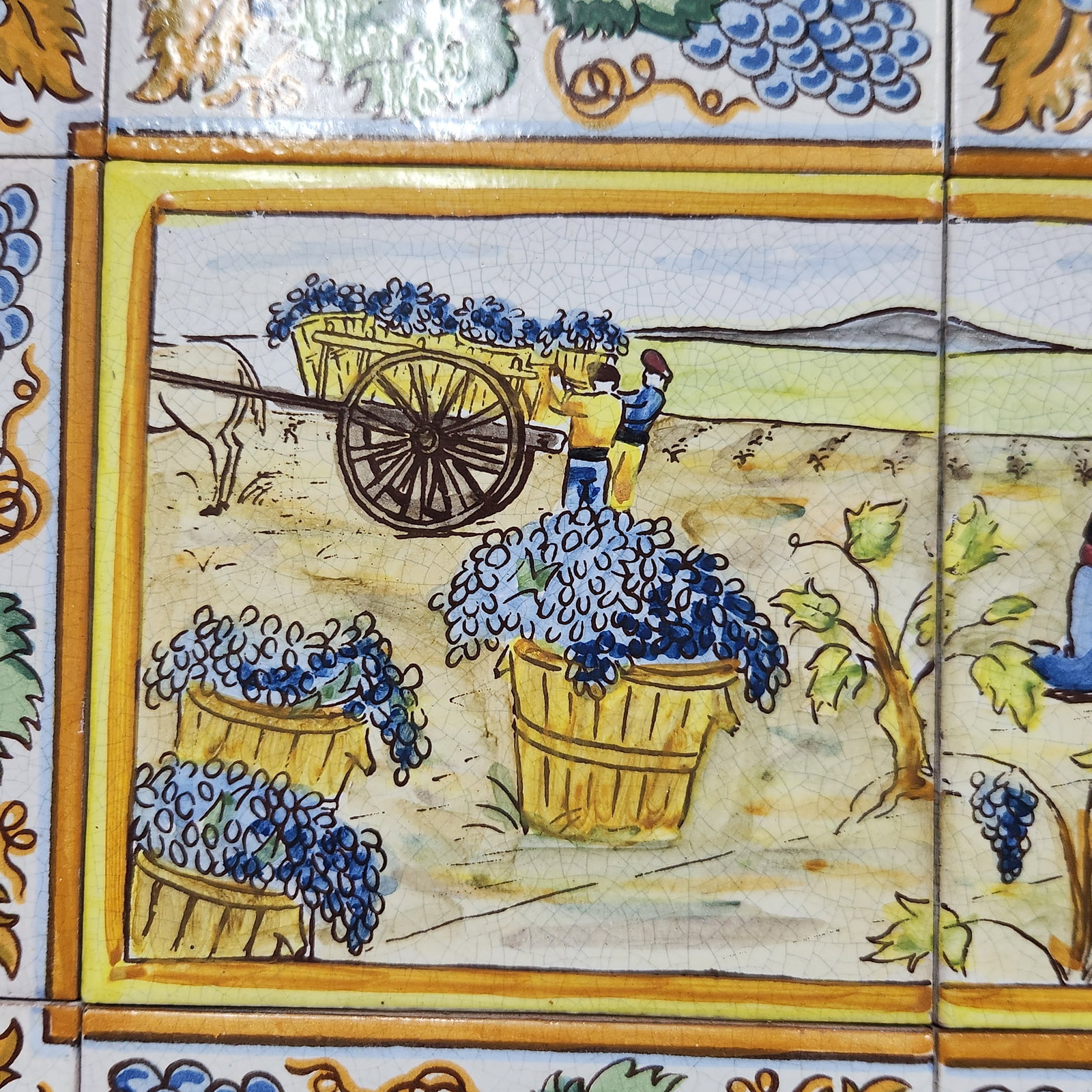 E Pascual Polychrome Ceramic Tile Mural - 2