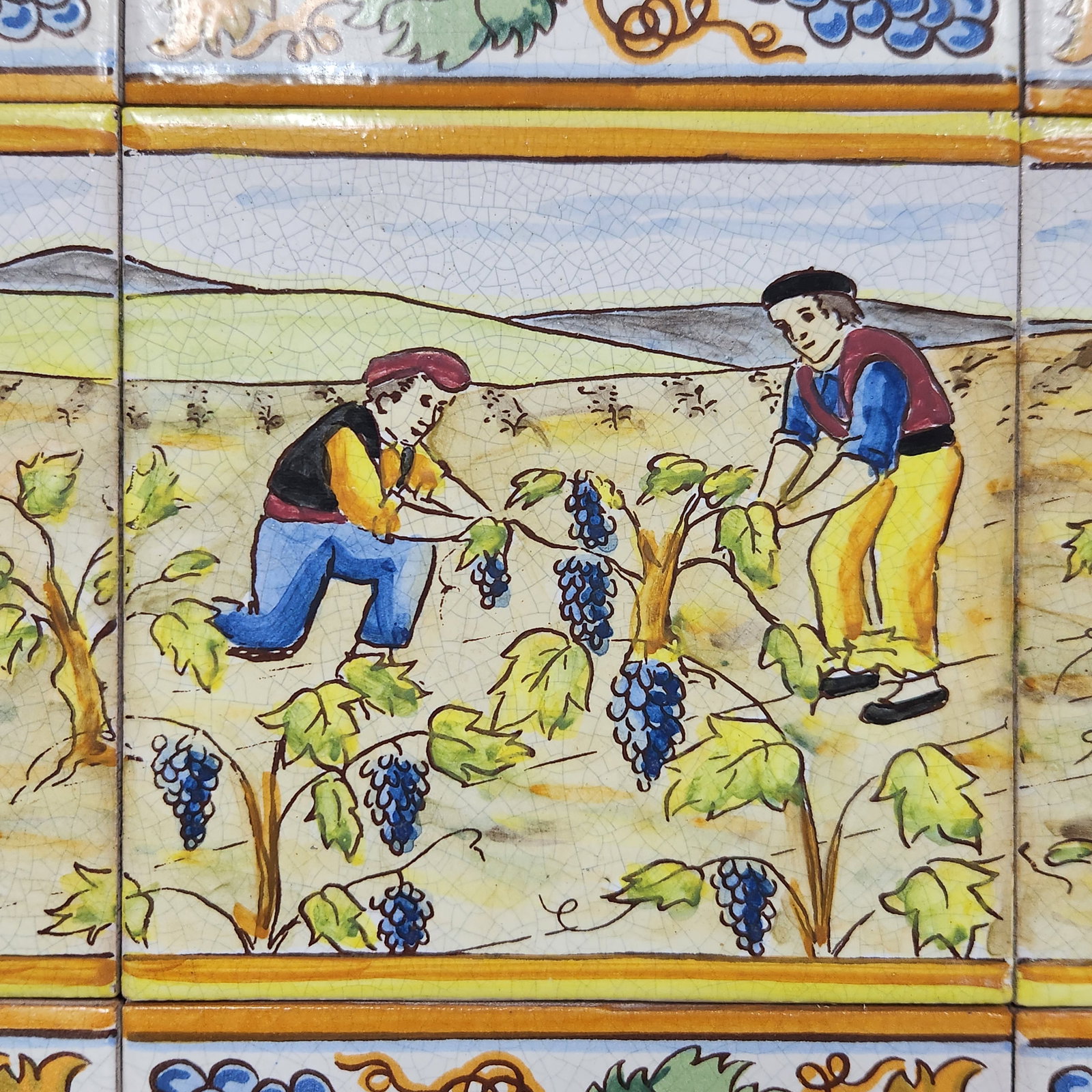 E Pascual Polychrome Ceramic Tile Mural - 3