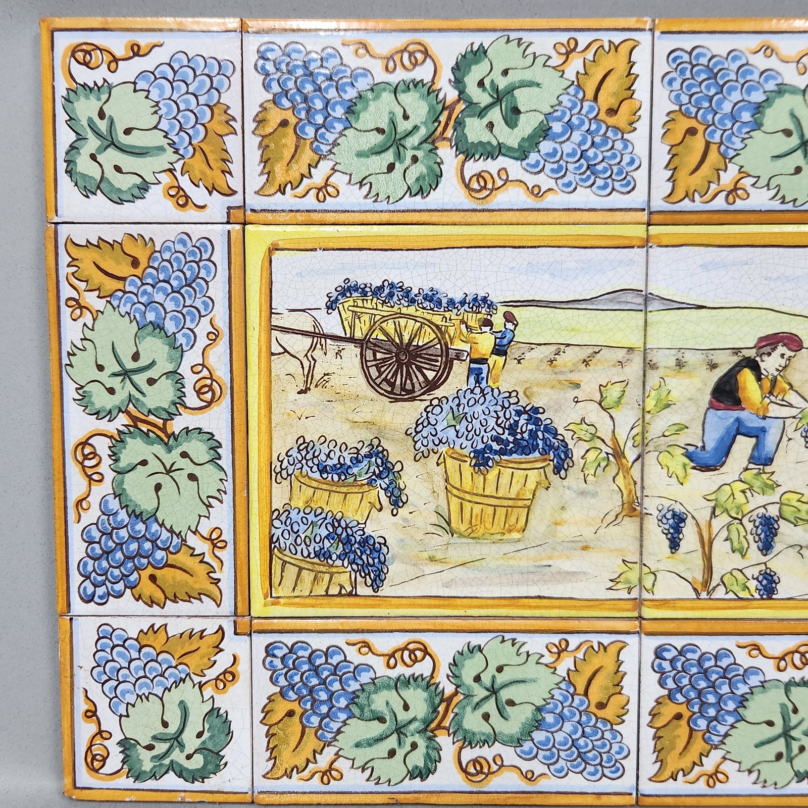 E Pascual Polychrome Ceramic Tile Mural - 5