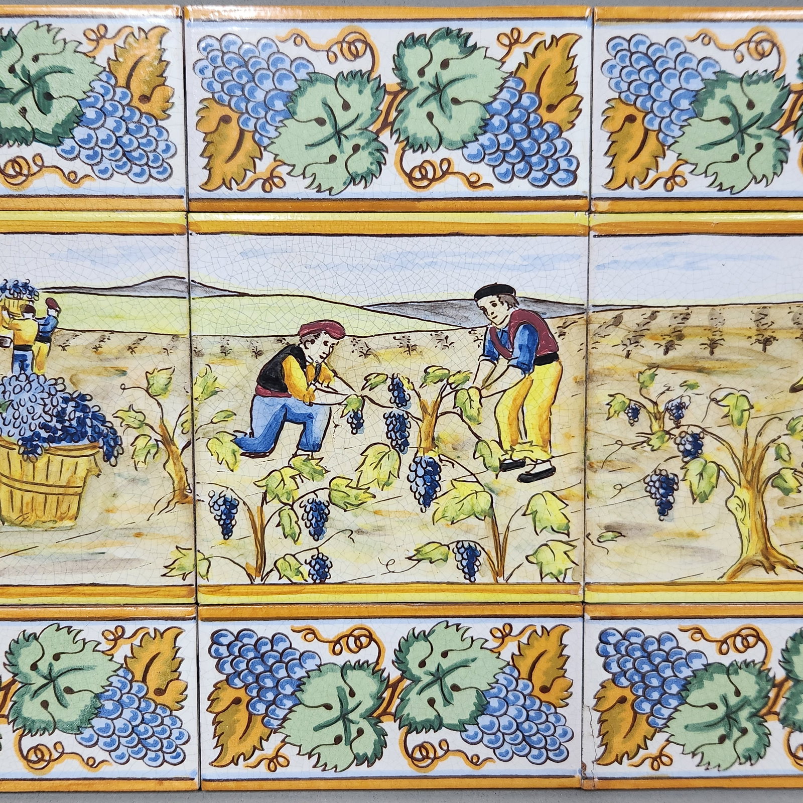 E Pascual Polychrome Ceramic Tile Mural - 6