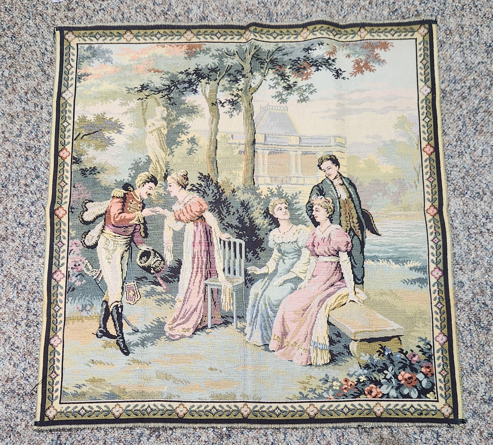 Garden Scene Tapestry Panel (1 of 7)