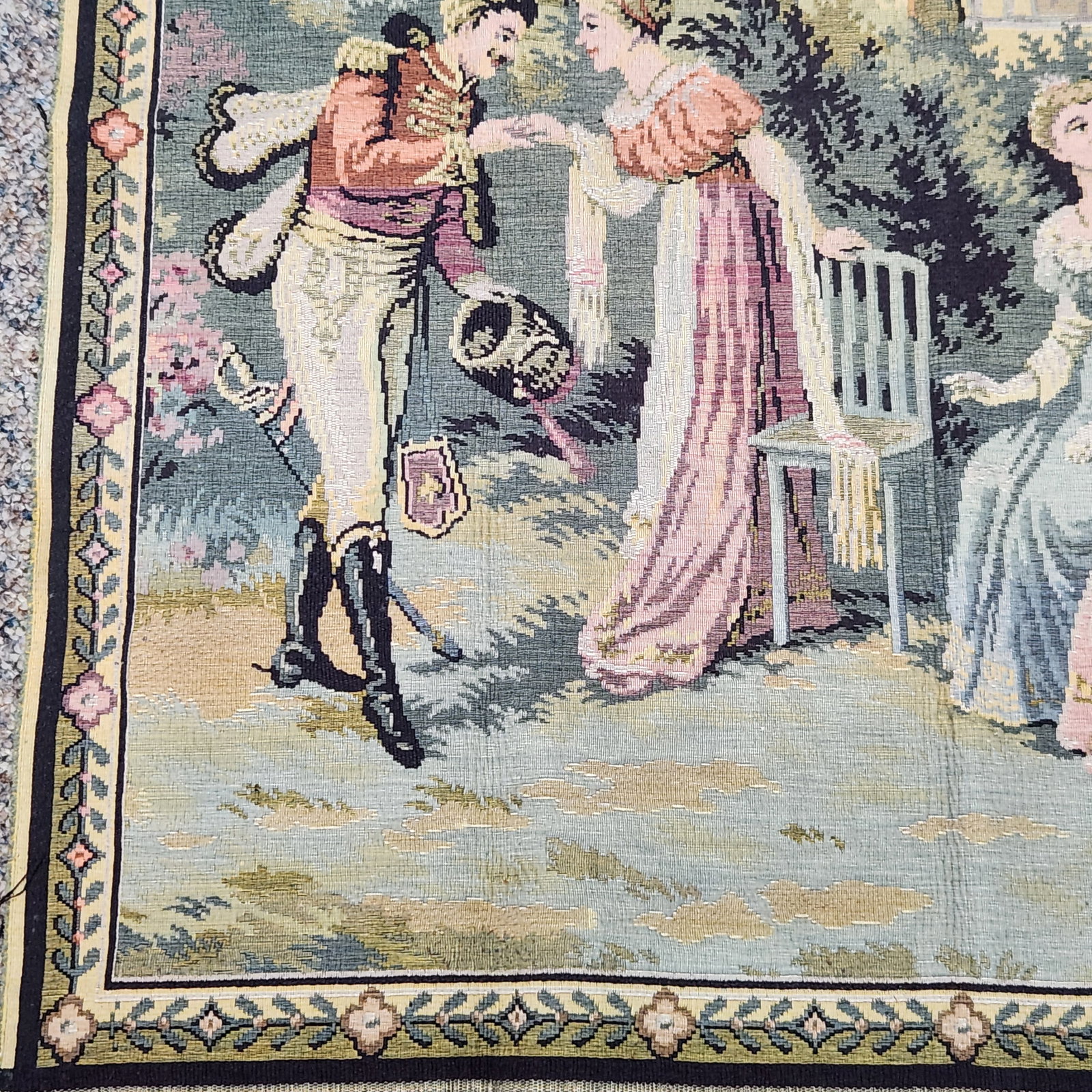Garden Scene Tapestry Panel - 3