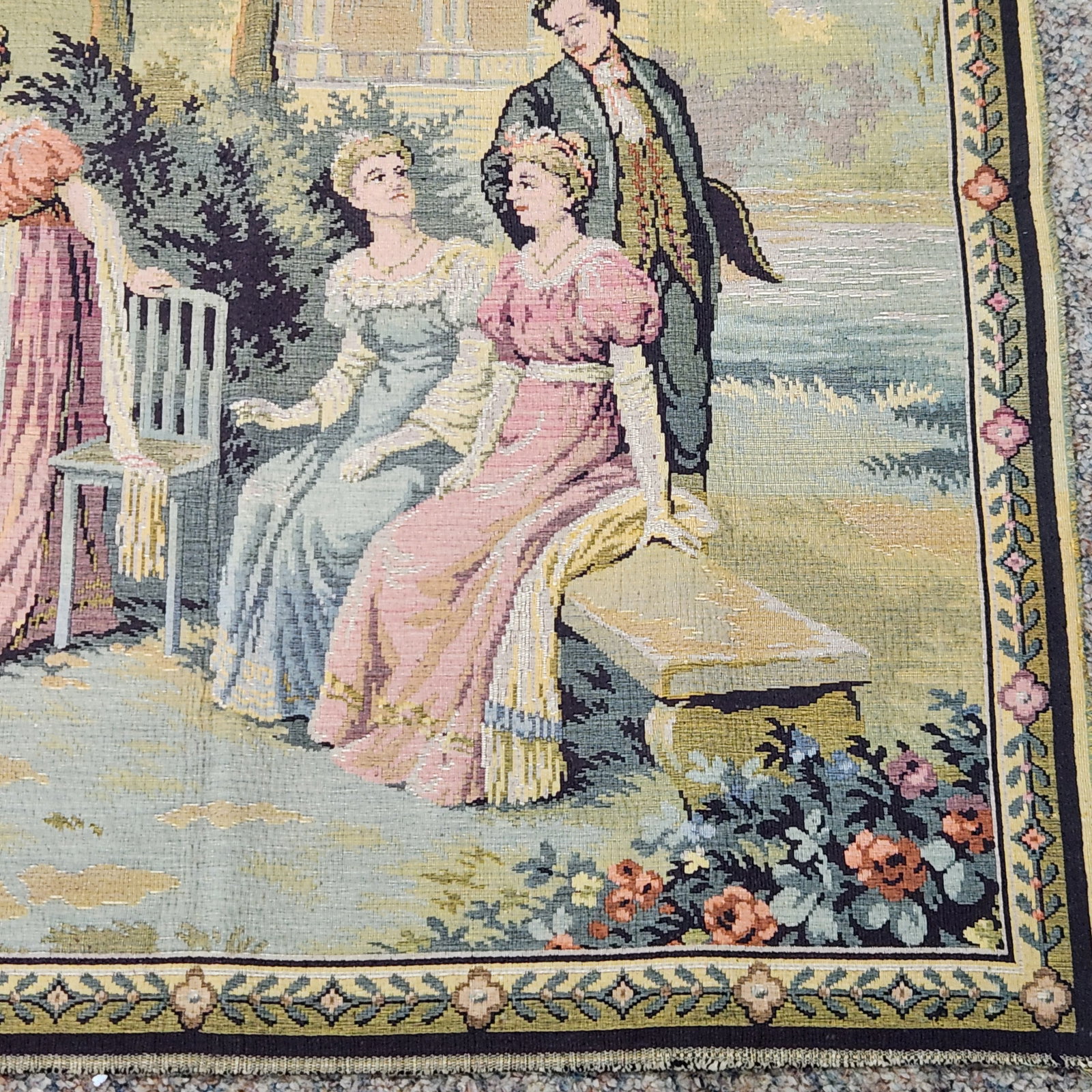 Garden Scene Tapestry Panel - 4