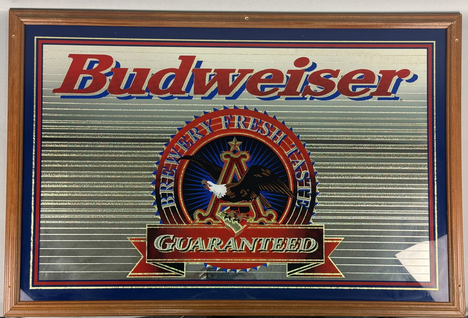 Large Budweiser Bar Mirror (1 of 10)