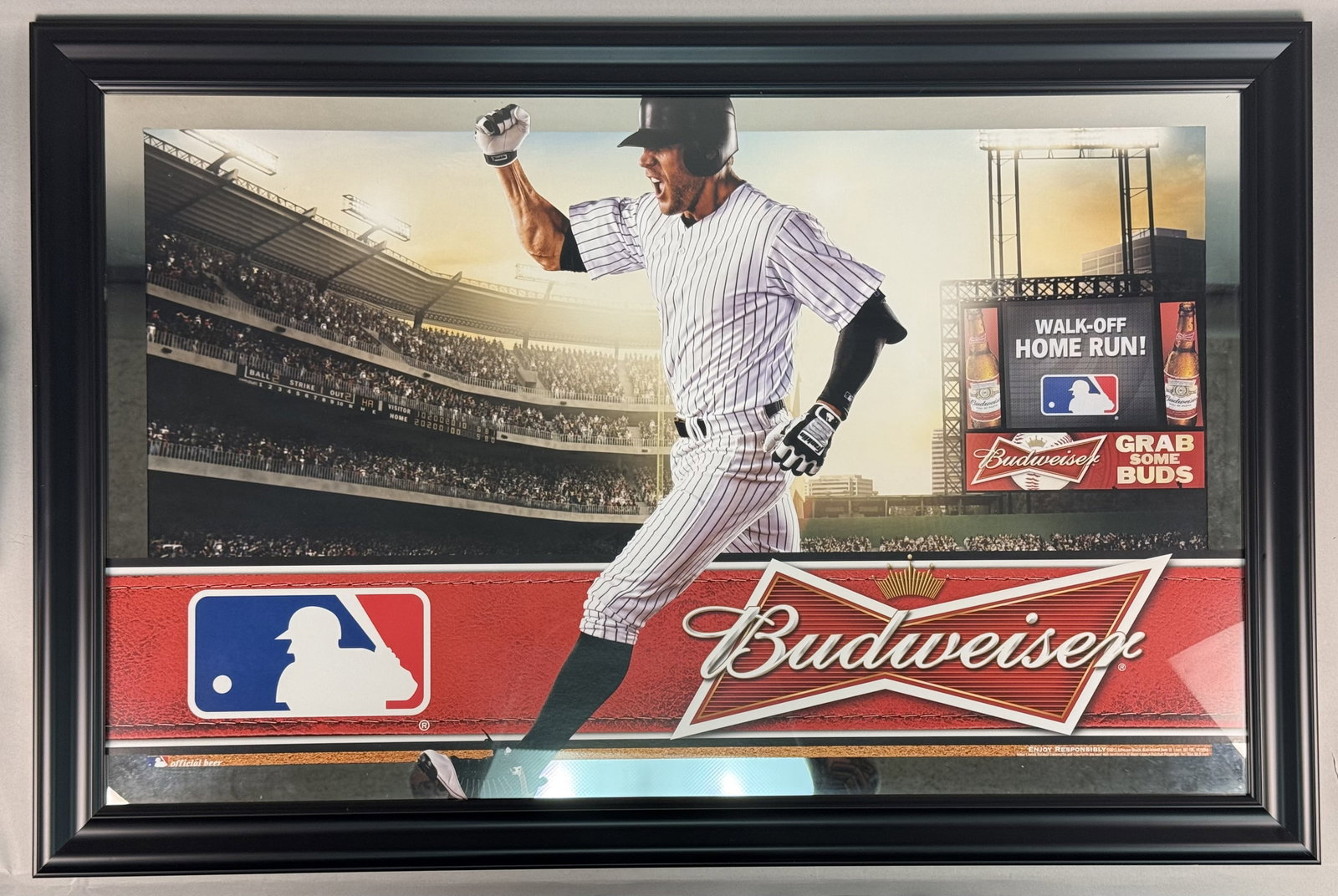 Budweiser Major League Baseball Bar Mirror (1 of 5)