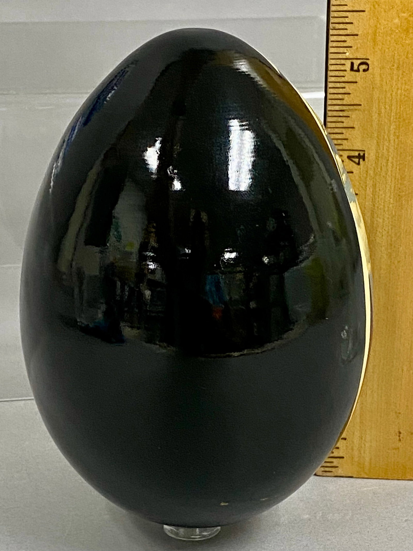 2 Russian Decorative Eggs, Signed - 4