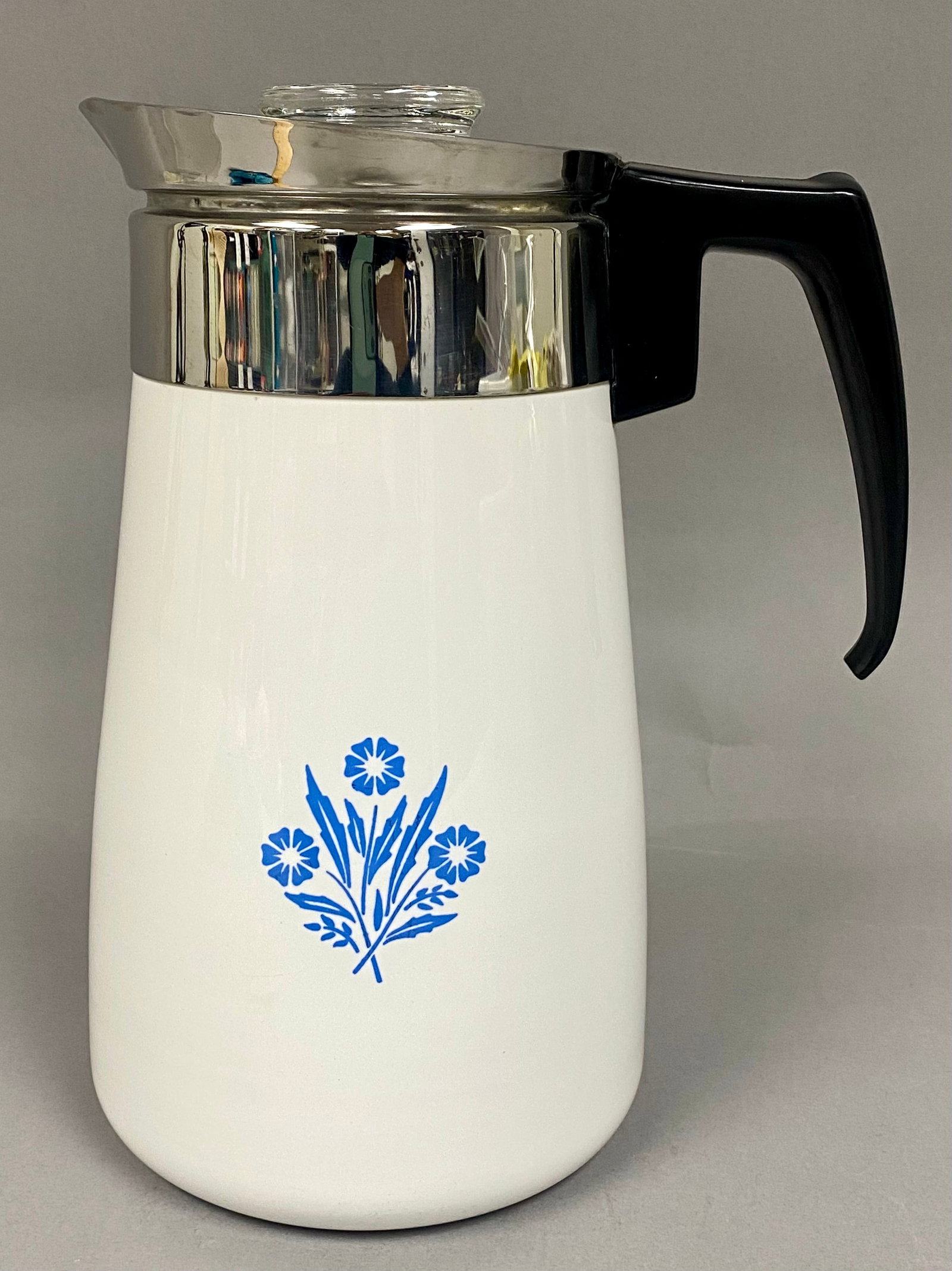 Corning Ware Blue Cornflower Pattern Coffee Percolator (1 of 5)