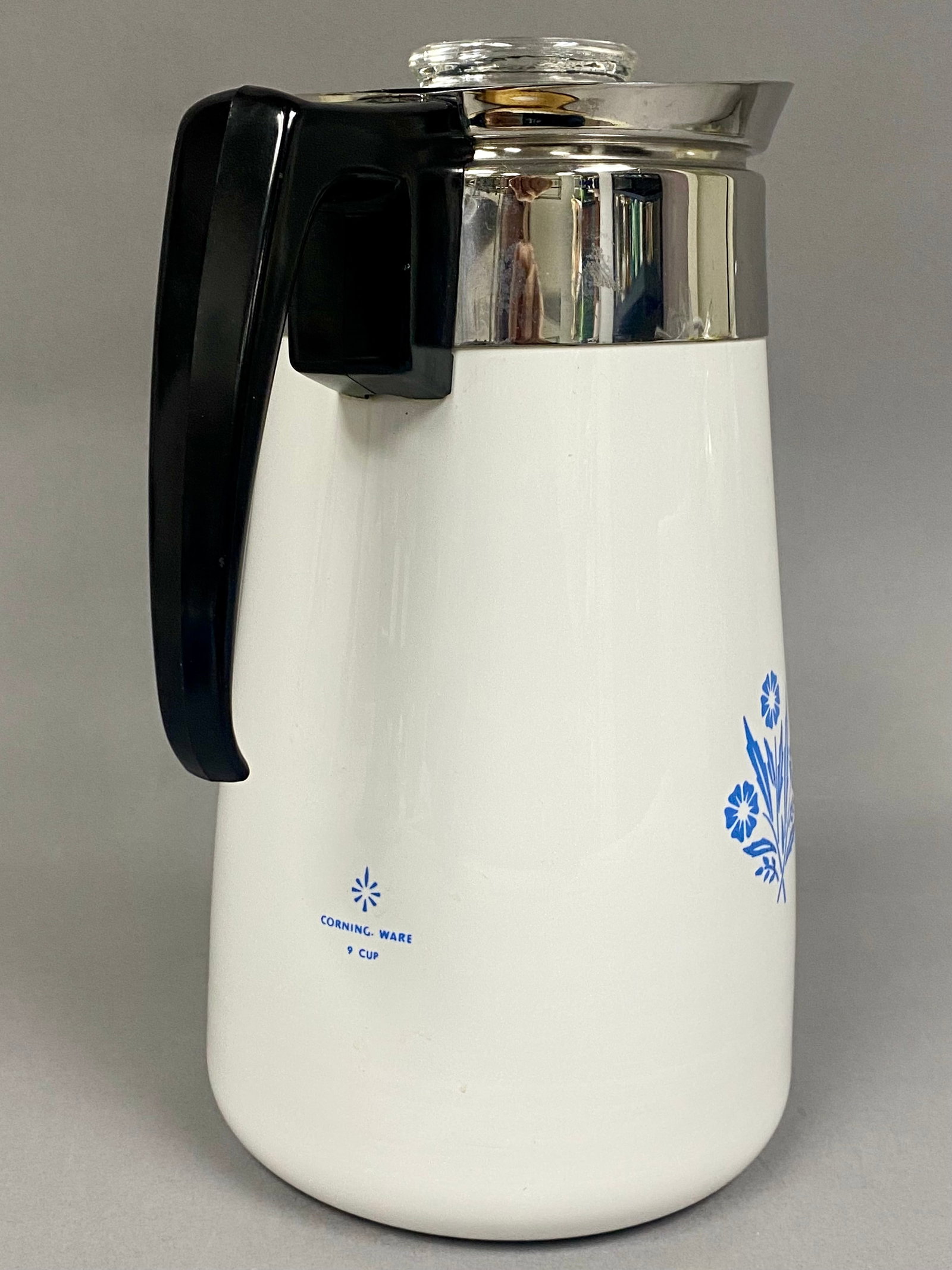 Corning Ware Blue Cornflower Pattern Coffee Percolator - 4