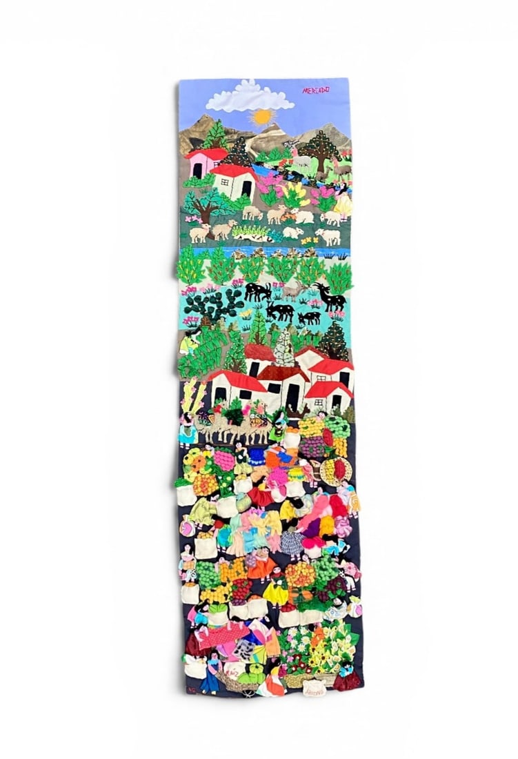 Peruvian Three-Dimensional Arpillera Wall Hanging (1 of 7)