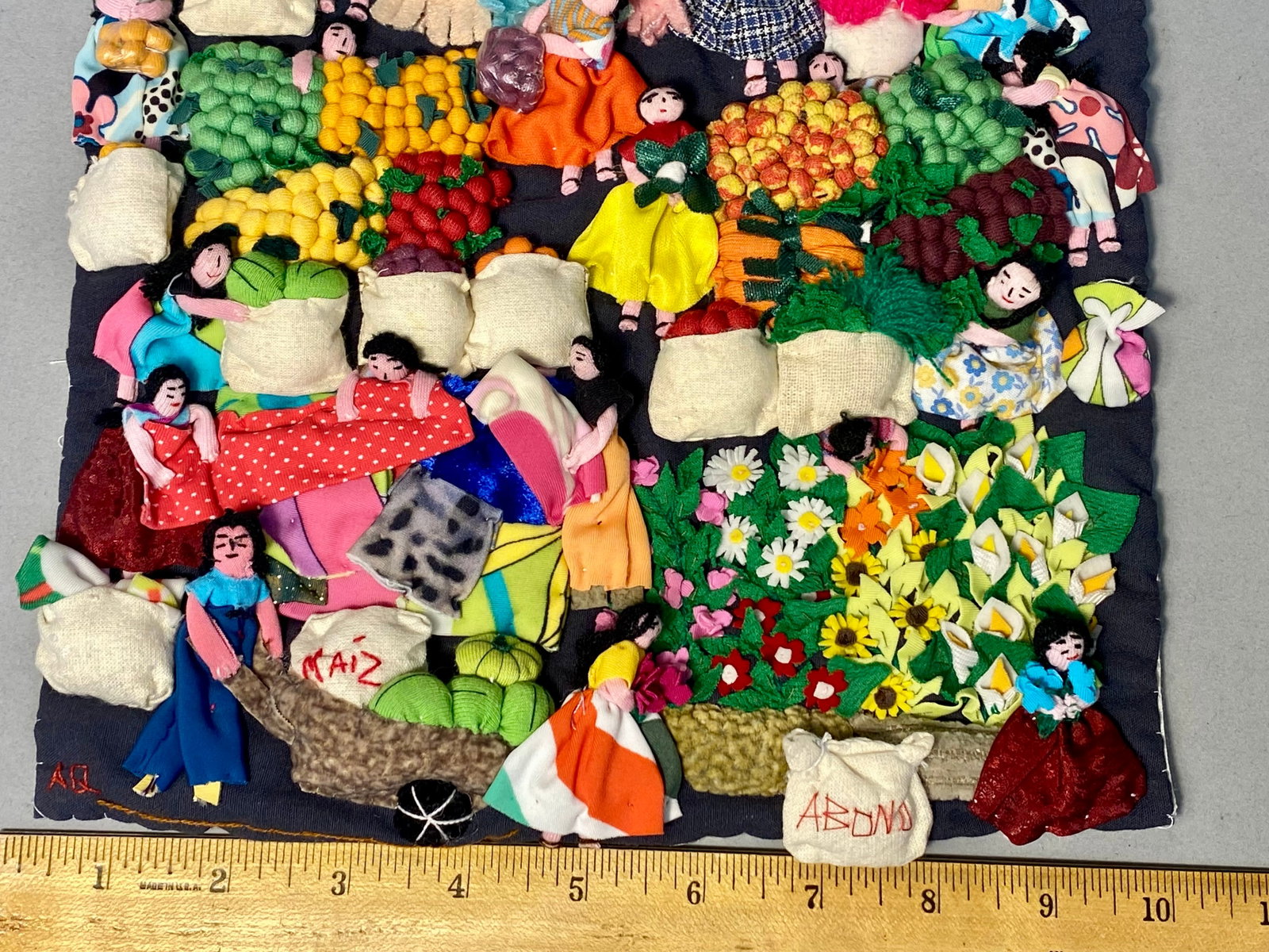 Peruvian Three-Dimensional Arpillera Wall Hanging - 5
