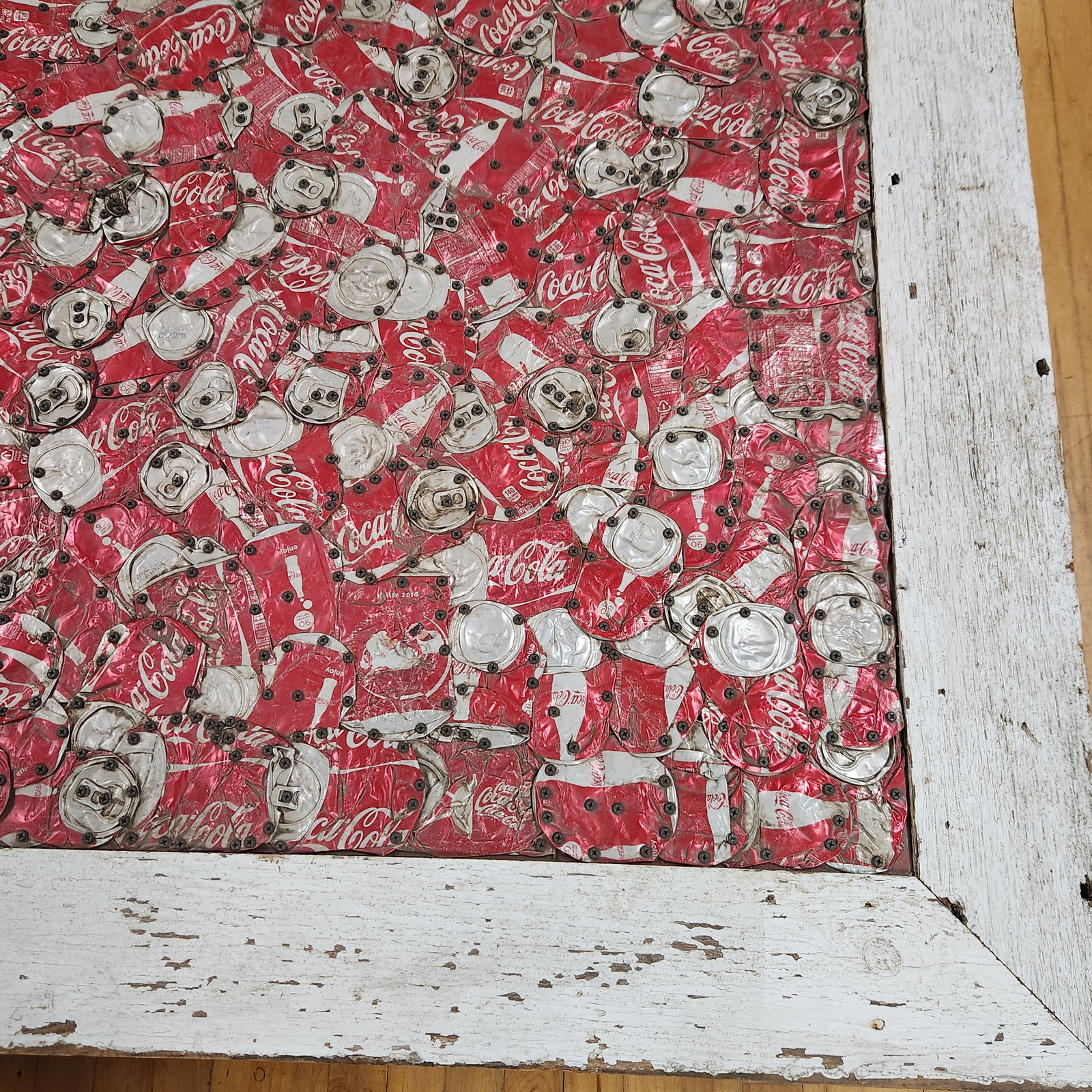 Large Coca-Cola Folk Art Table - 11