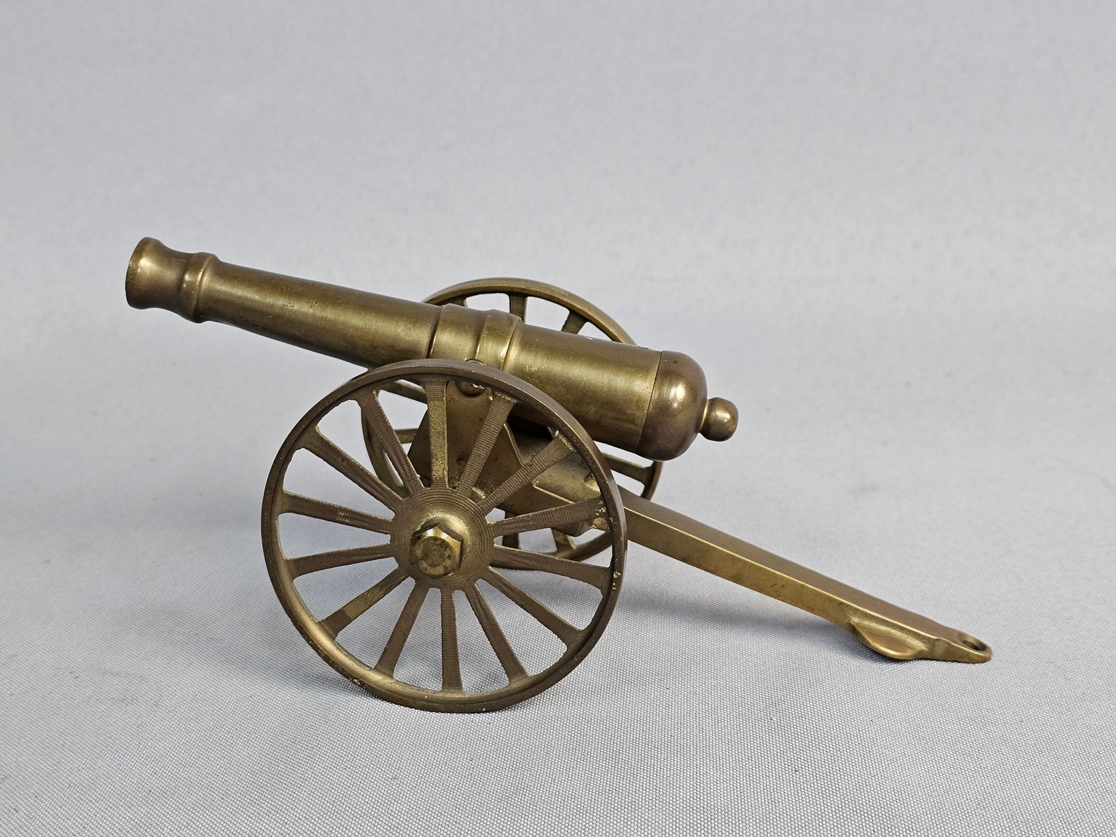 Vintage Brass Miniature Field Cannon (1 of 6)