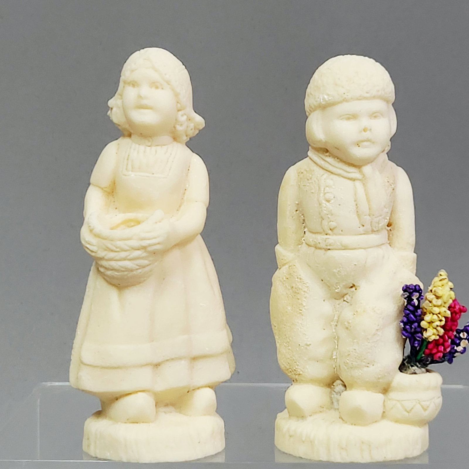 Carved Bone Dutch Figurines (1 of 7)