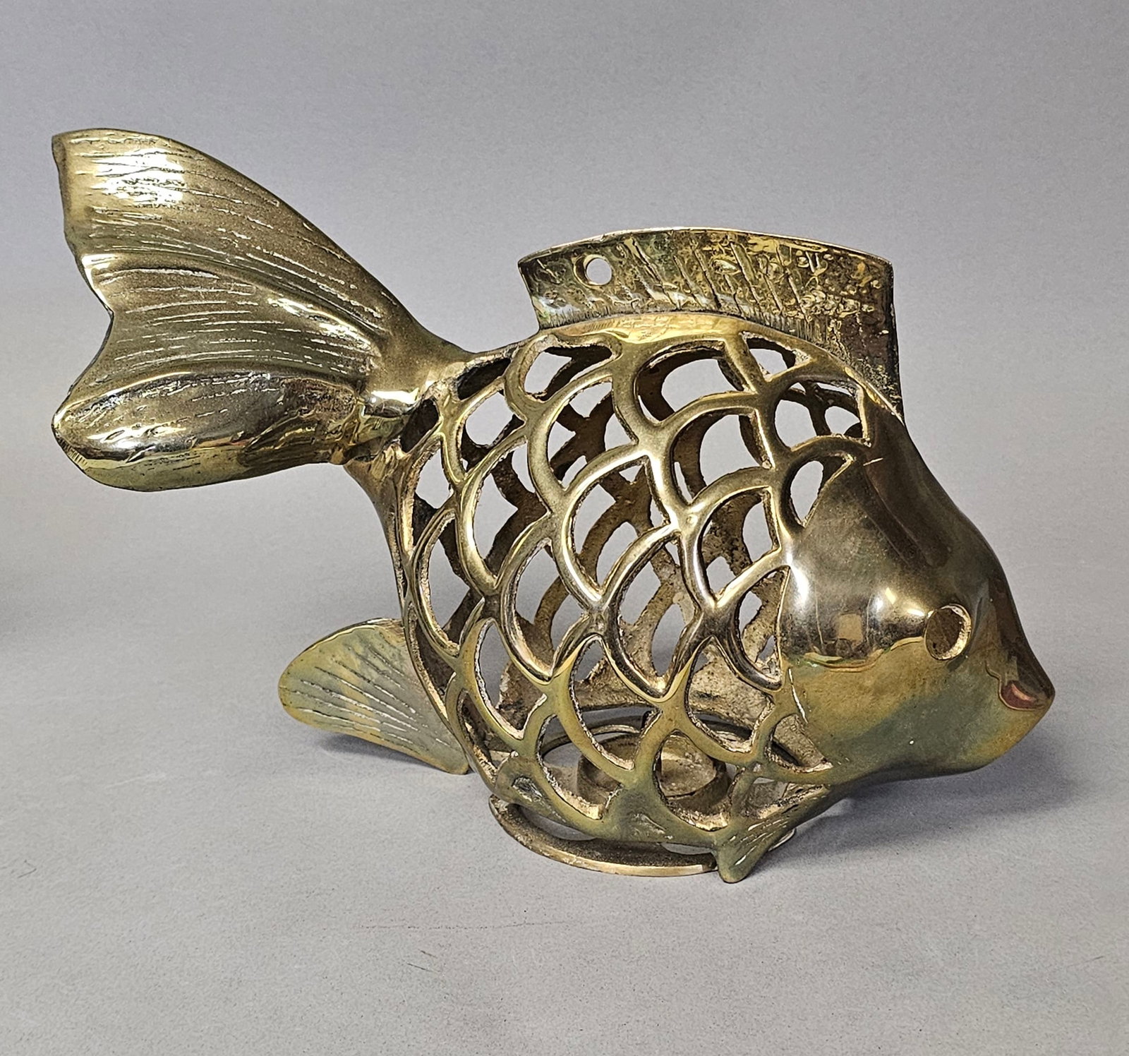 Rosenthal-Netter Brass Fish Candle Lantern (1 of 9)