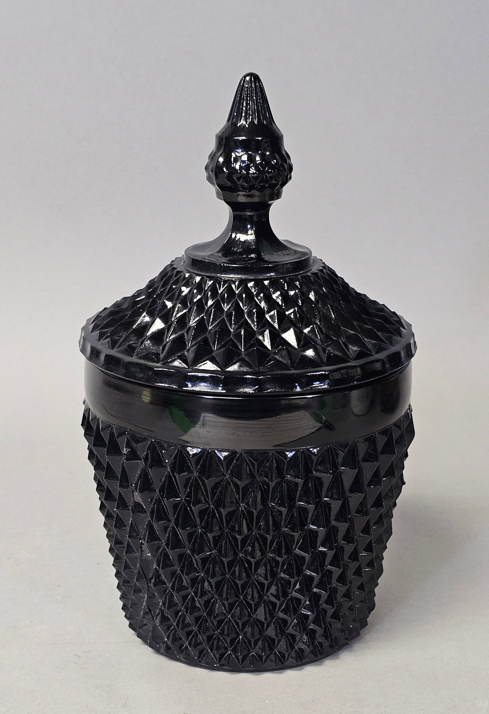 Indiana Glass Tiara Diamond Point Canister (1 of 6)