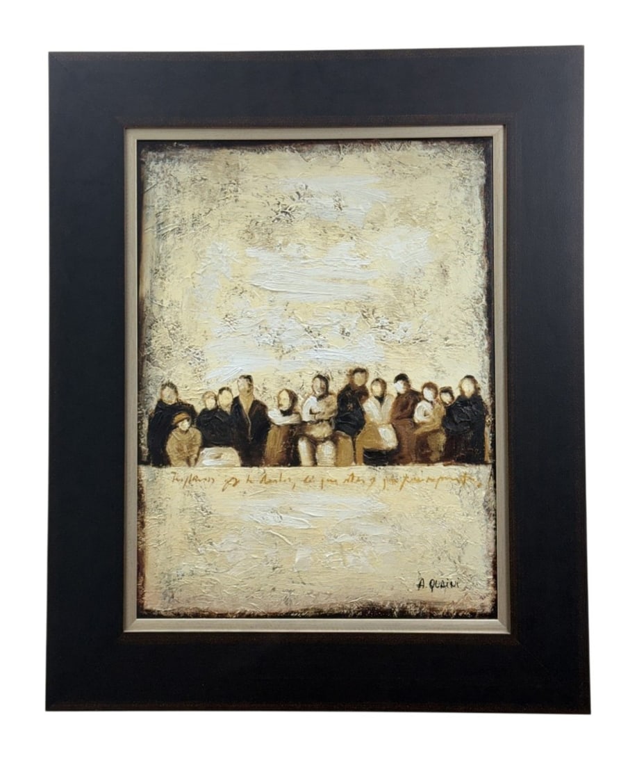 Alicia Quaini Flowers of Life Brushstrokes Reproduction: This hand-enhanced textured reproduction on canvas is titled Flowers of Life by Alicia Quaini. The piece is signed A. QUAINI in the lower right corner. The verso of the canvas features a Brushstrokes