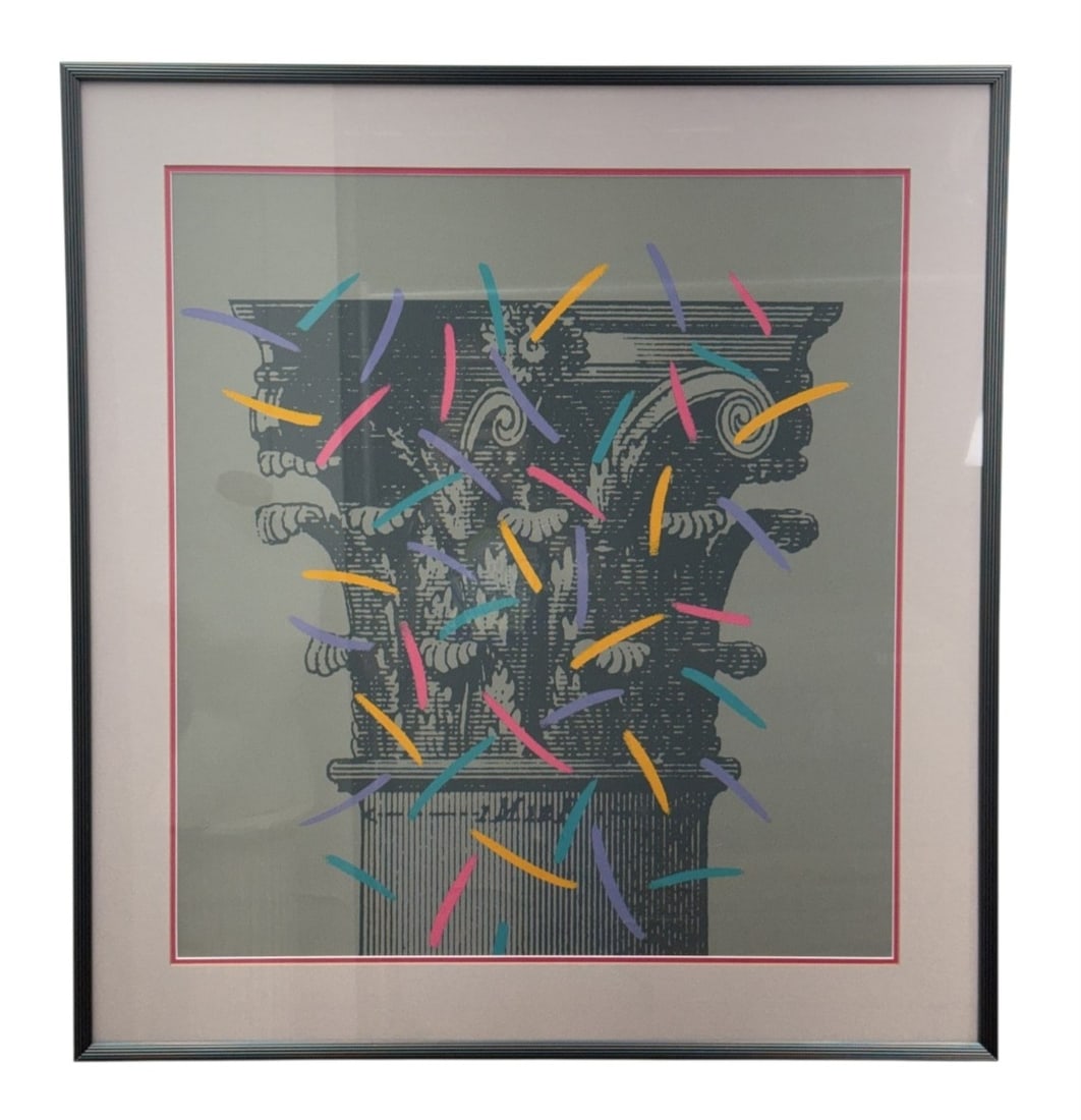 Postmodern Architectural Column Capital Screenprint (1 of 8)