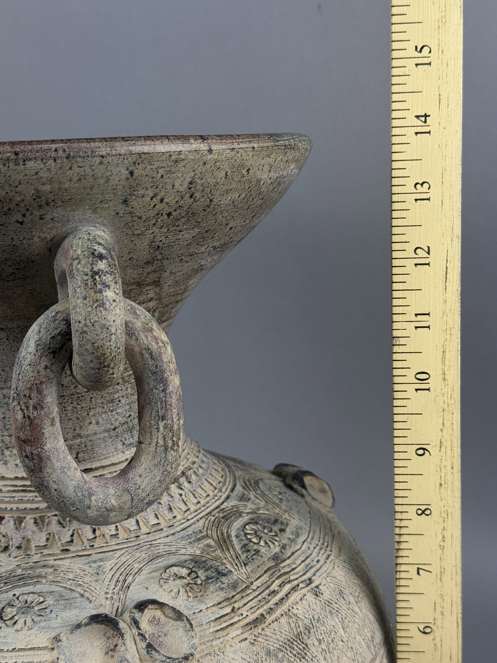 Large Southeast Asian Ring-Handled Jar - 6