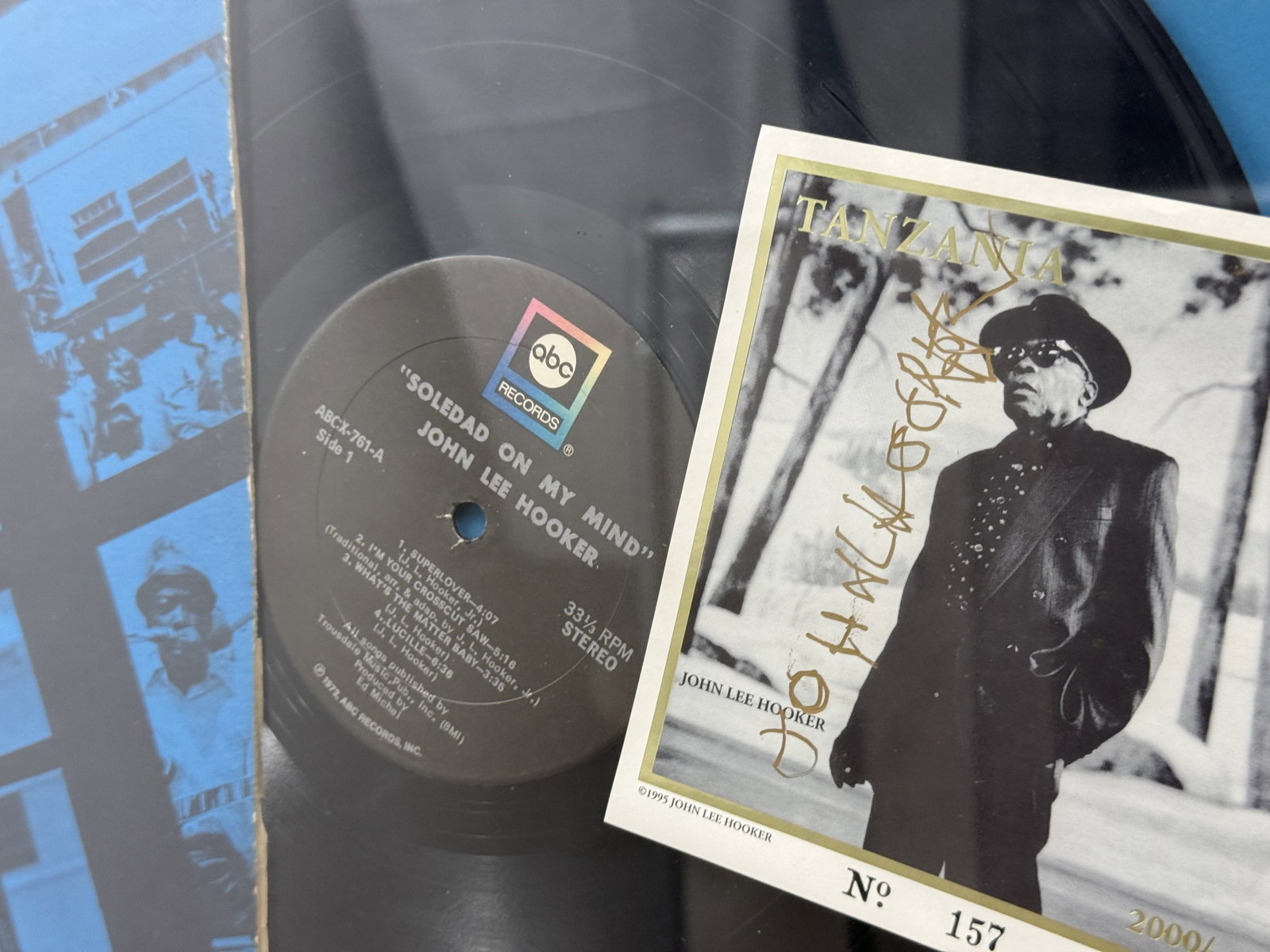 Framed John Lee Hooker Signed Memorabilia - 4