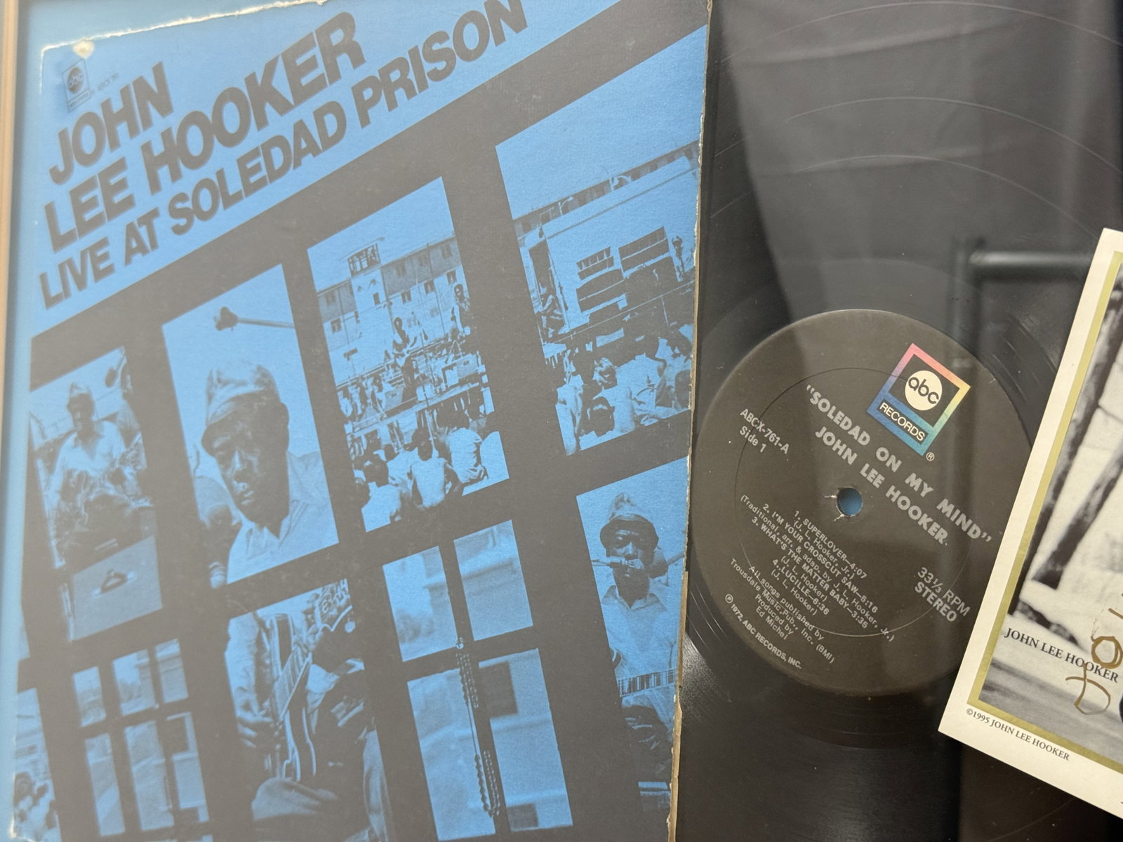Framed John Lee Hooker Signed Memorabilia - 5