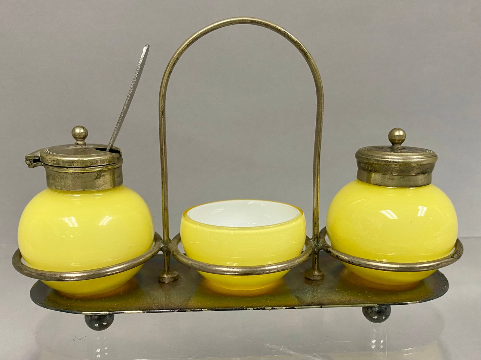 Antique Silver Plated Cruet Set (1 of 5)