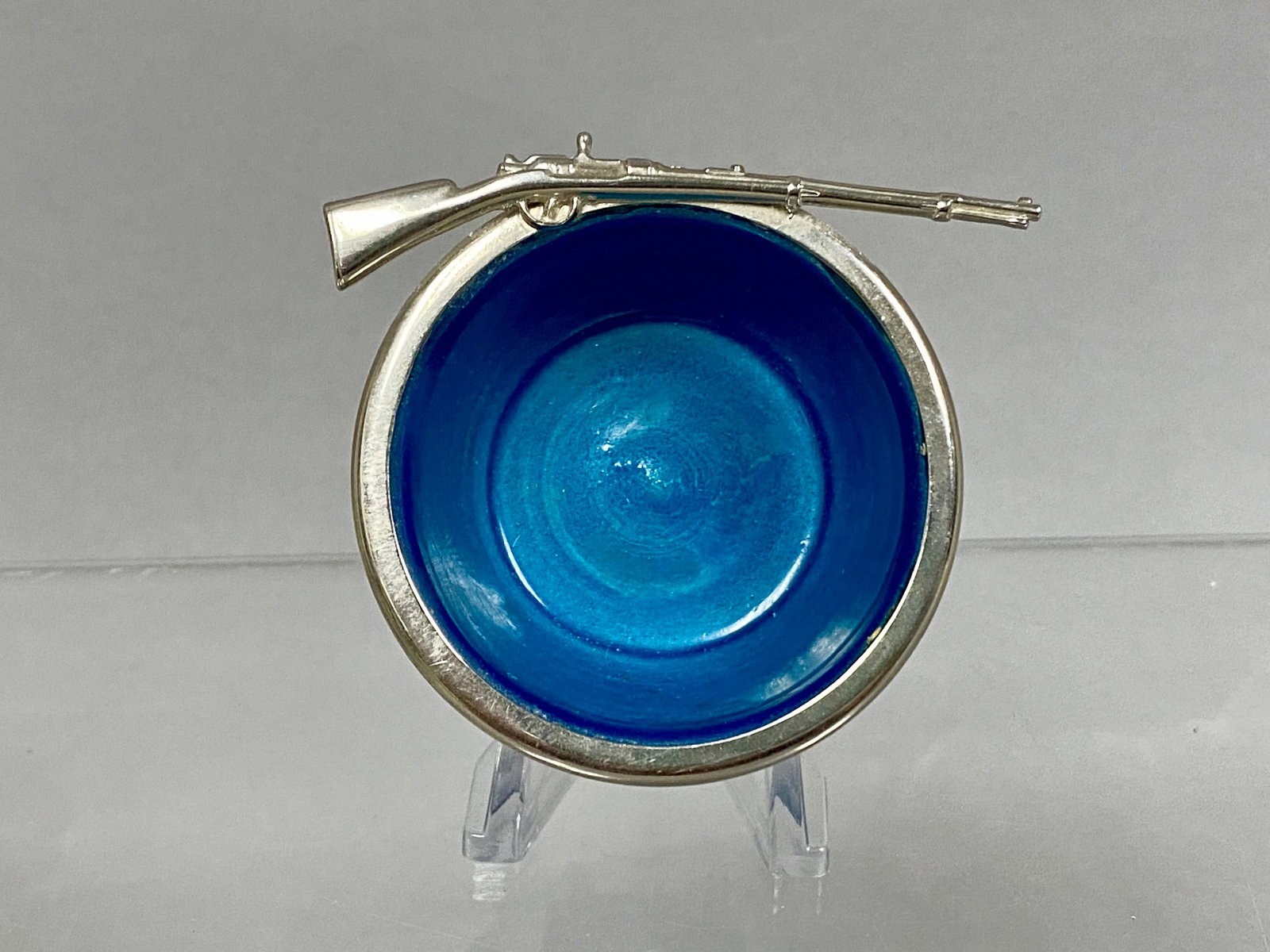 HB Quimper Faience Rifle Salt Cellar (1 of 5)