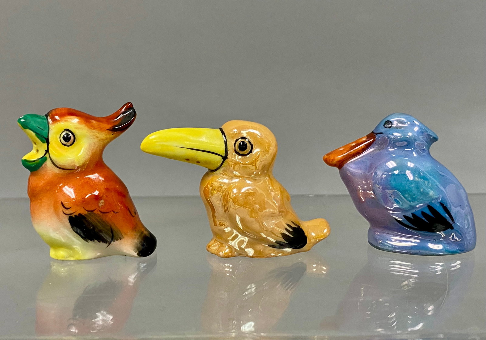Japan Lusterware Bird Condiment Shakers (1 of 5)