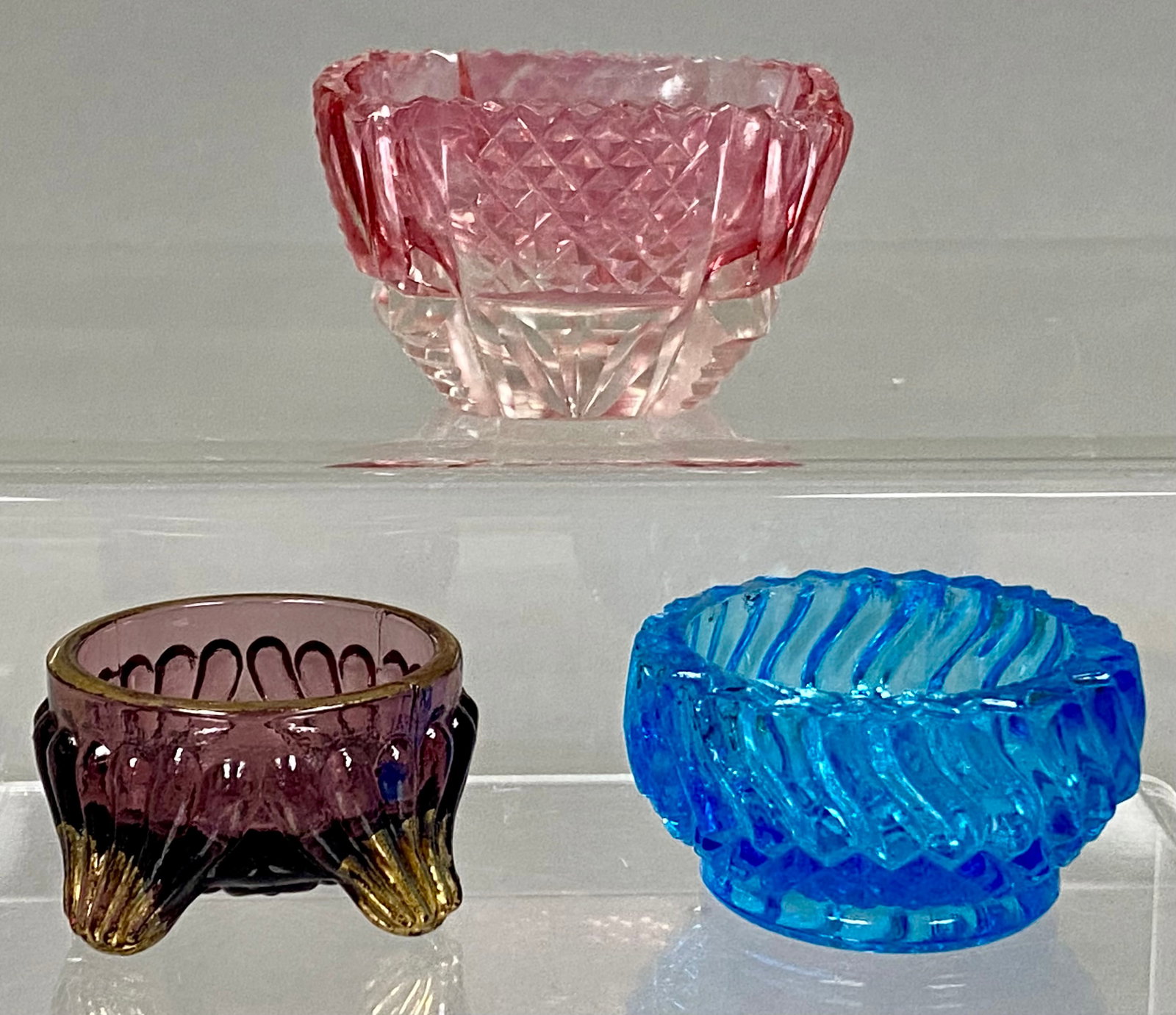 A Trio of Antique Glass Salt Cellars (1 of 9)