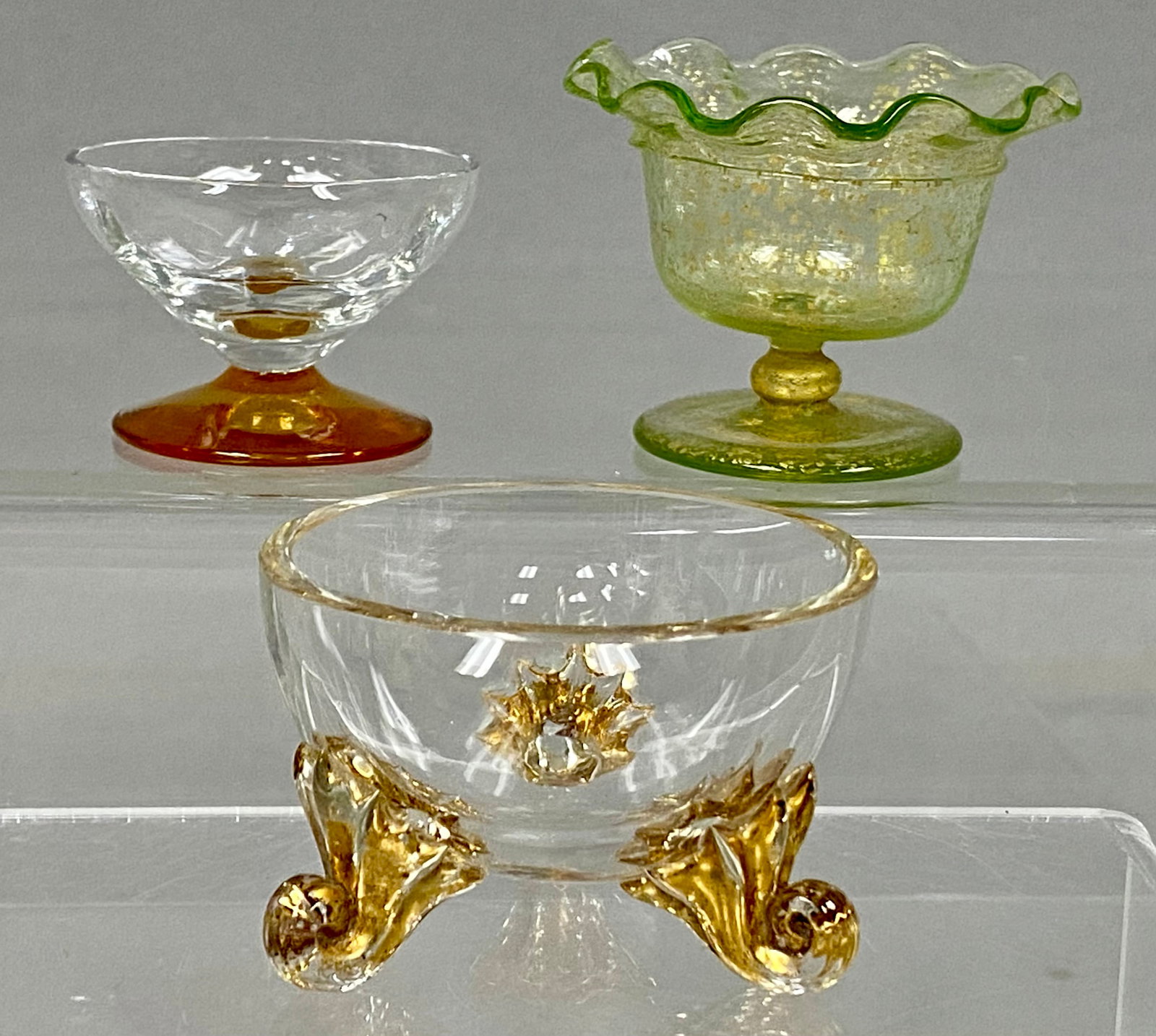 Trio of Venetian Glass Bowls (1 of 6)