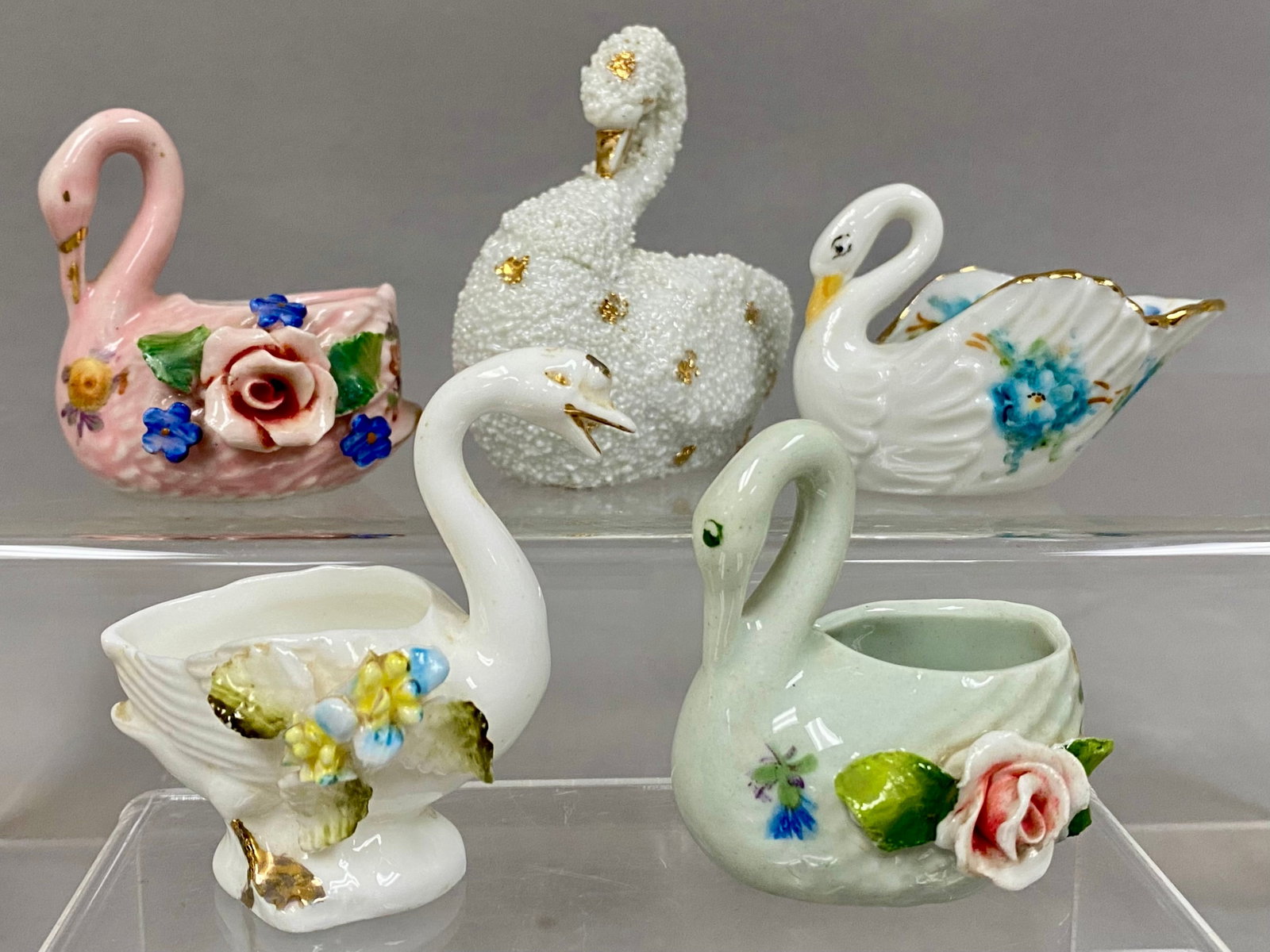 Collection of German Porcelain Swan Dishes (1 of 10)
